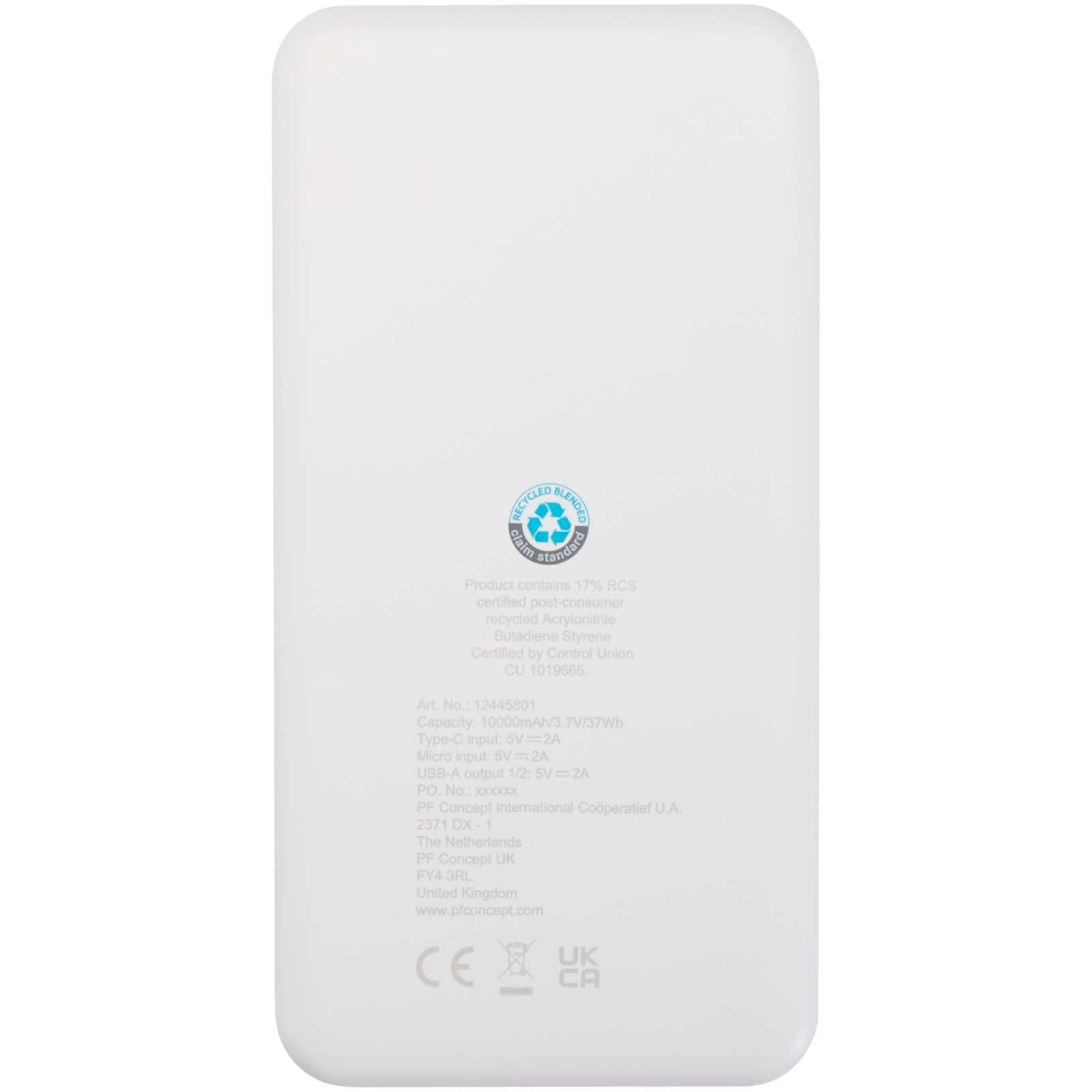Intan 10 W 10.000 mAh Powerbank aus recyceltem Kunststoff