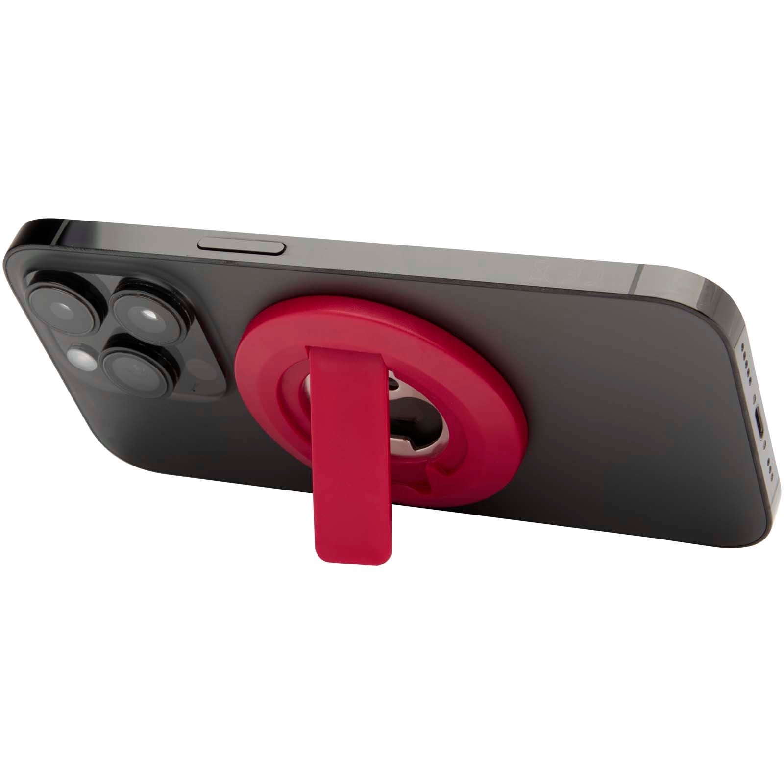 Ain Magnetische Smartphonehalterung  aus recyceltem Kunststoff mit Flaschenöffner – Rot