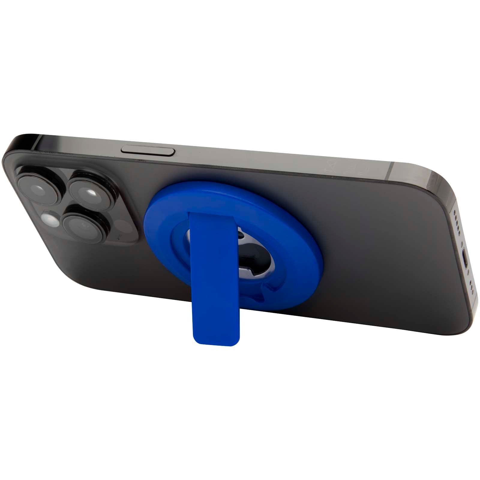 Ain Magnetische Smartphonehalterung  aus recyceltem Kunststoff mit Flaschenöffner – Royalblau