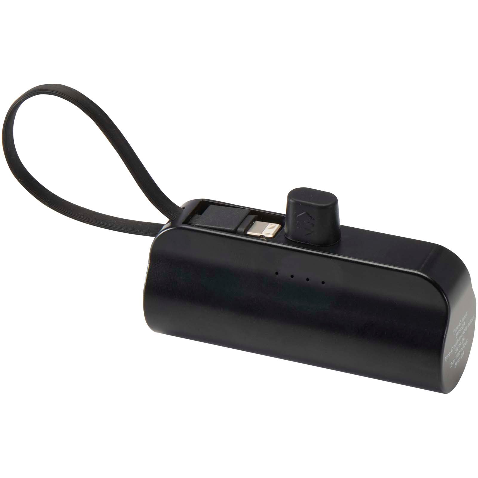 Alnair 10 W 5000 mAh Typ C Powerbank aus recyceltem Kunststoff mit integriertem Klappständer und 2 in 1 Kabel