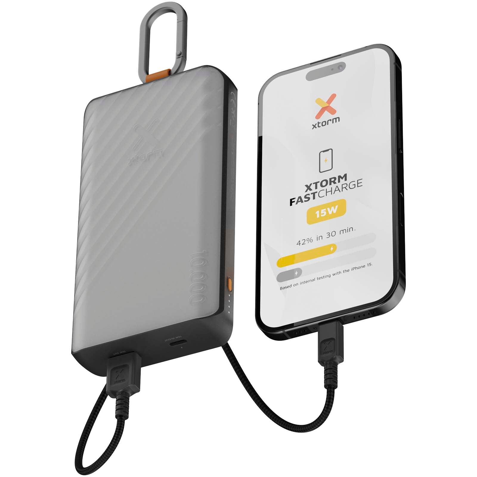 Xtorm XG2S101 Go2 10.000 mAh 15W Solar Powerbank mit Lampe