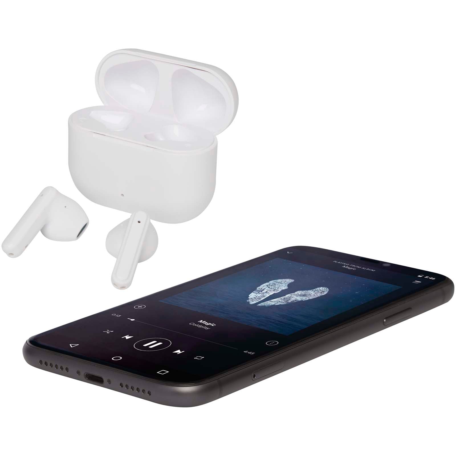 Altais True Wireless Bluetooth® Headset aus recyceltem Kunststoff