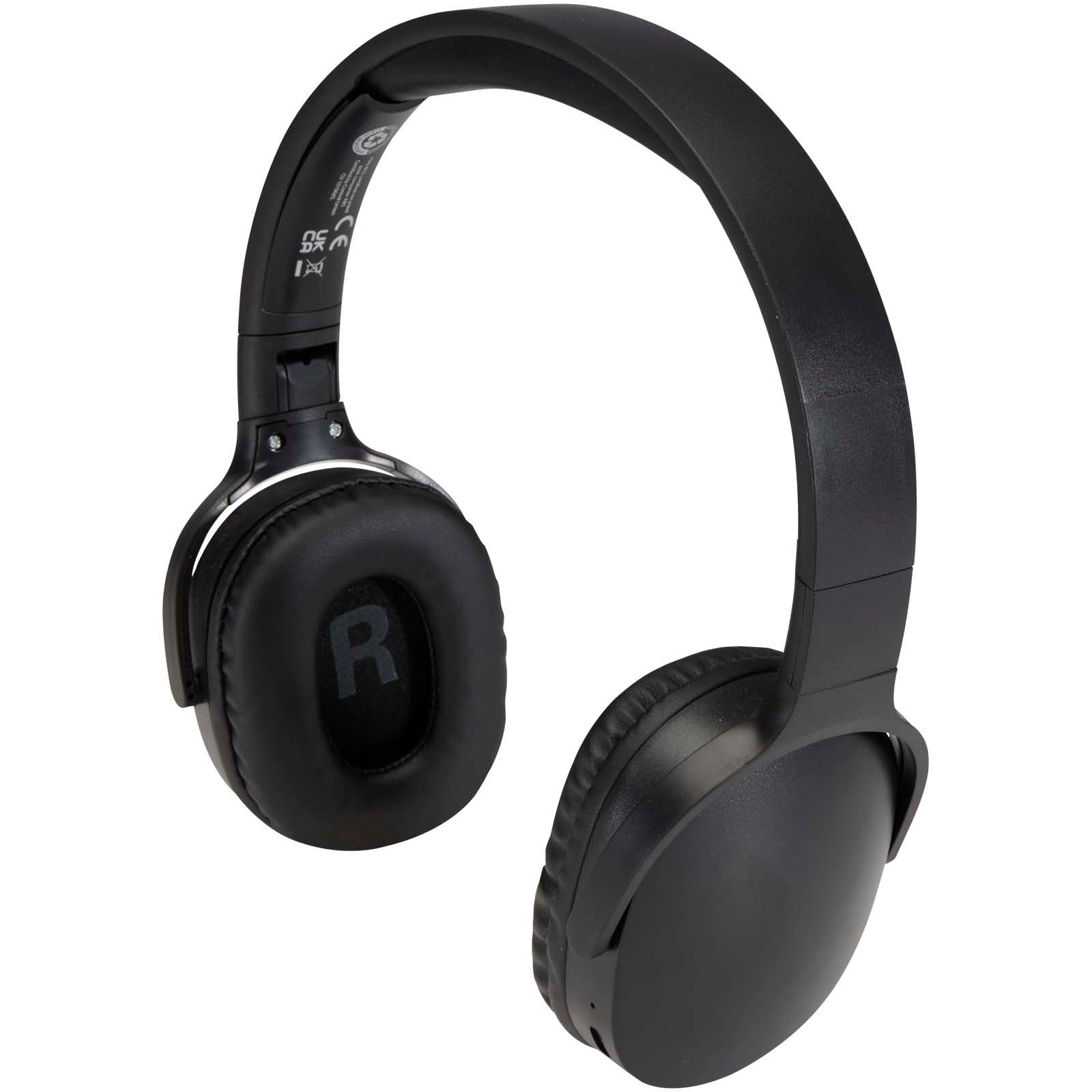 Ancha Over-Ear Wireless Bluetooth® Headset aus recyceltem Kunststoff – Schwarz