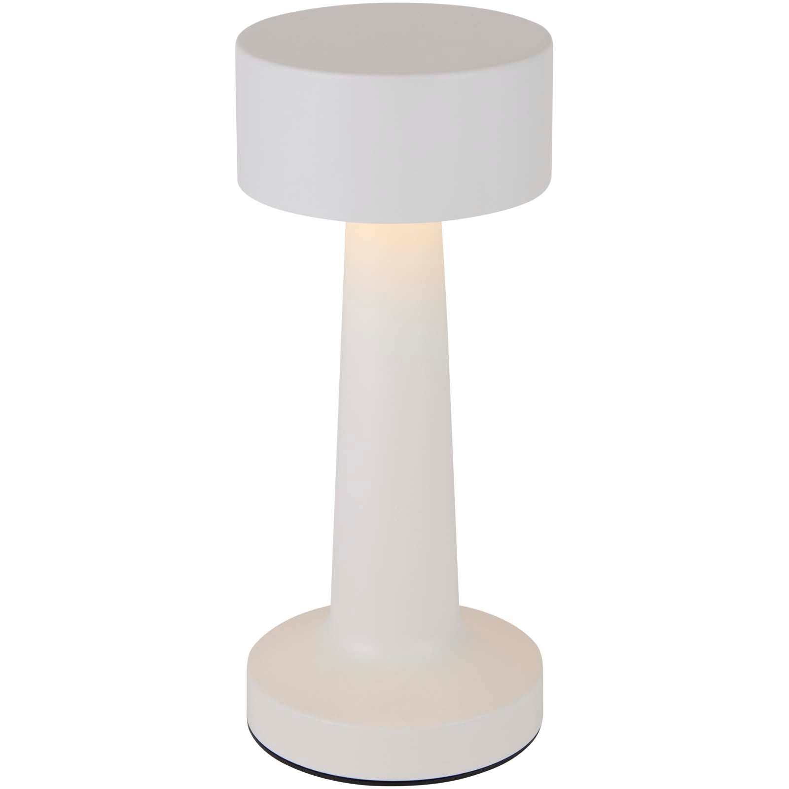 Aludra Wiederaufladbare dimmbare Tischlampe mit 3 Lichtmodi – Weiss
