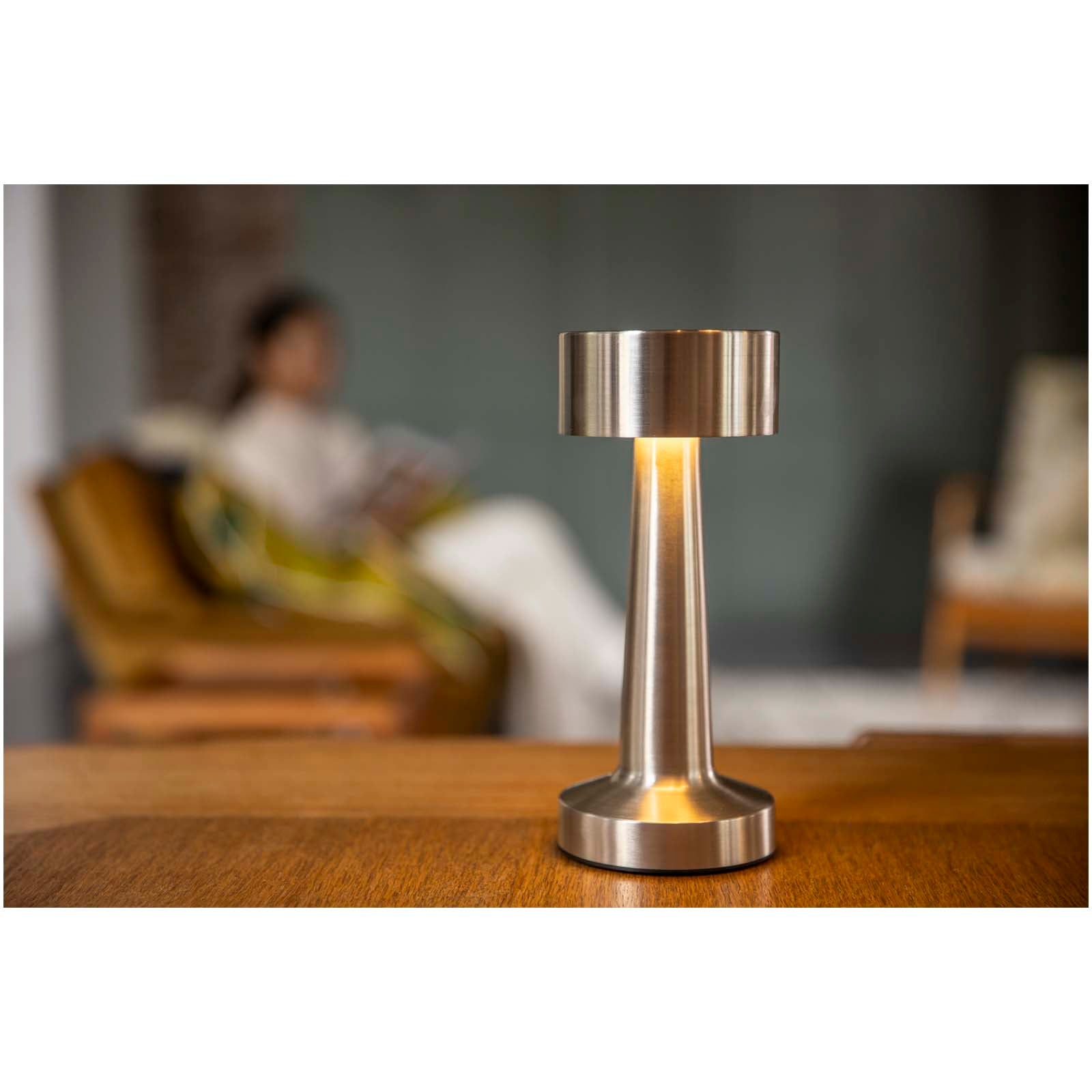 Aludra Wiederaufladbare dimmbare Tischlampe mit 3 Lichtmodi