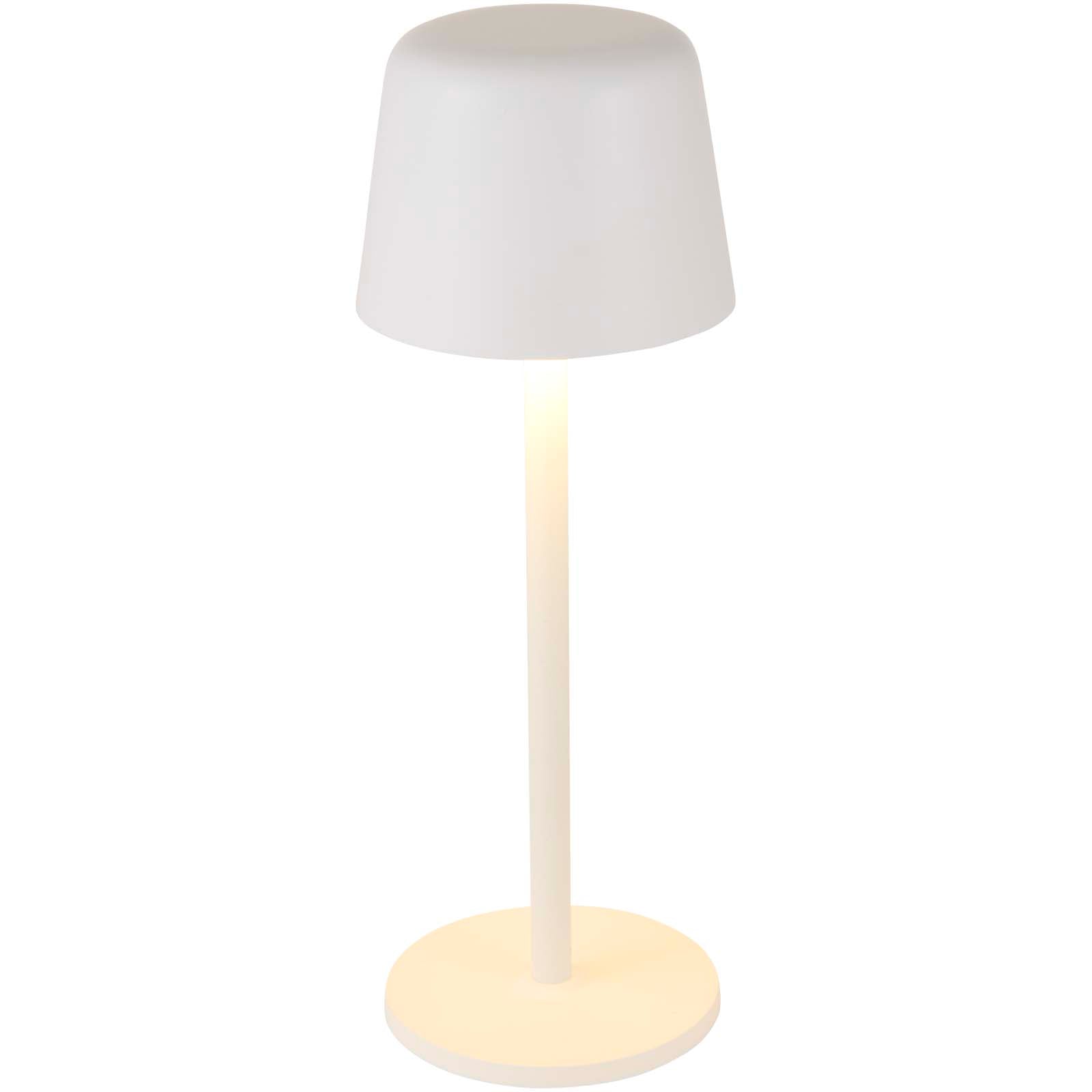 Alya Wiederaufladbare dimmbare Tischlampe mit 3 Lichtmodi – Weiss