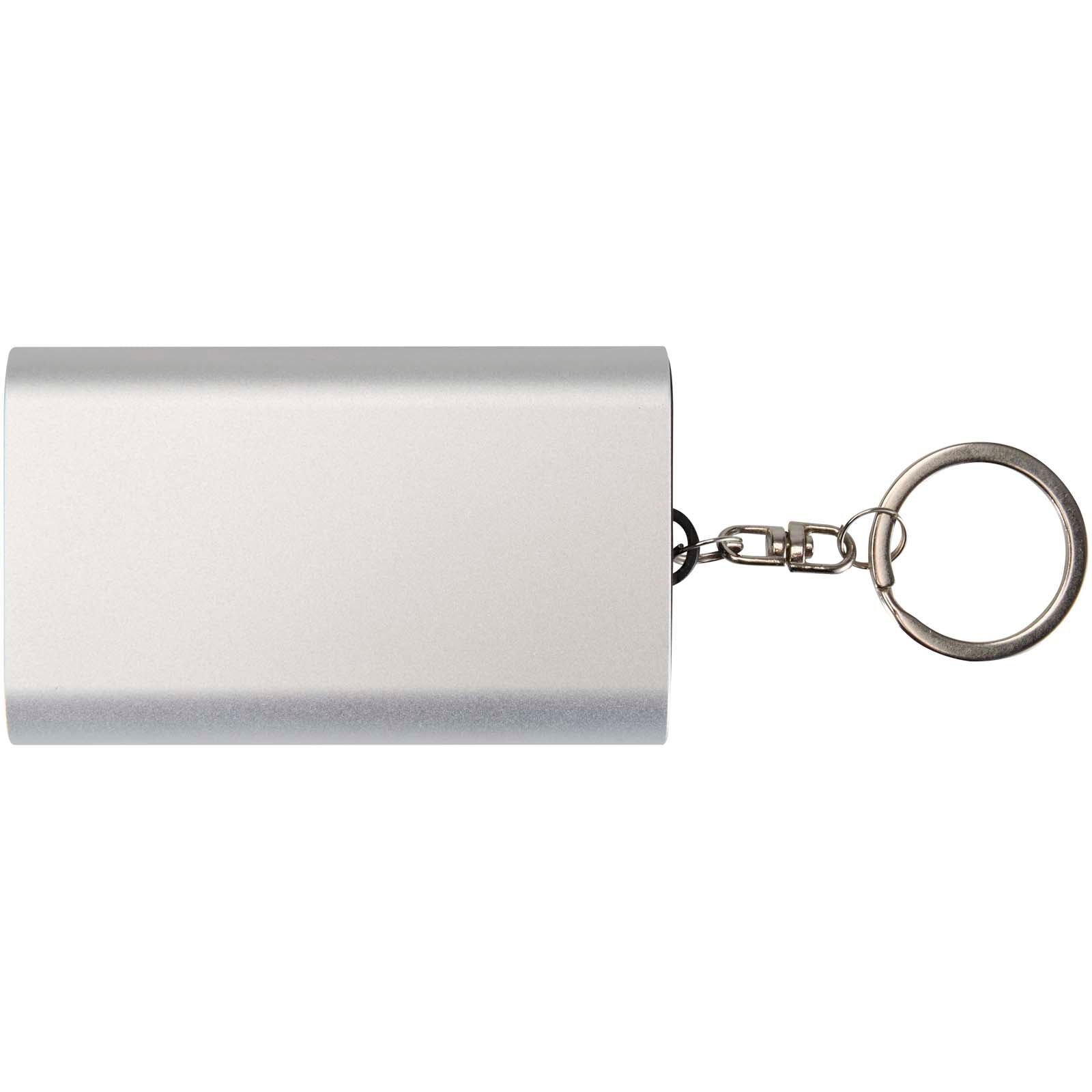 Arcturus 2000 mAh Powerbank aus recyceltem Aluminium mit Schlüsselanhänger
