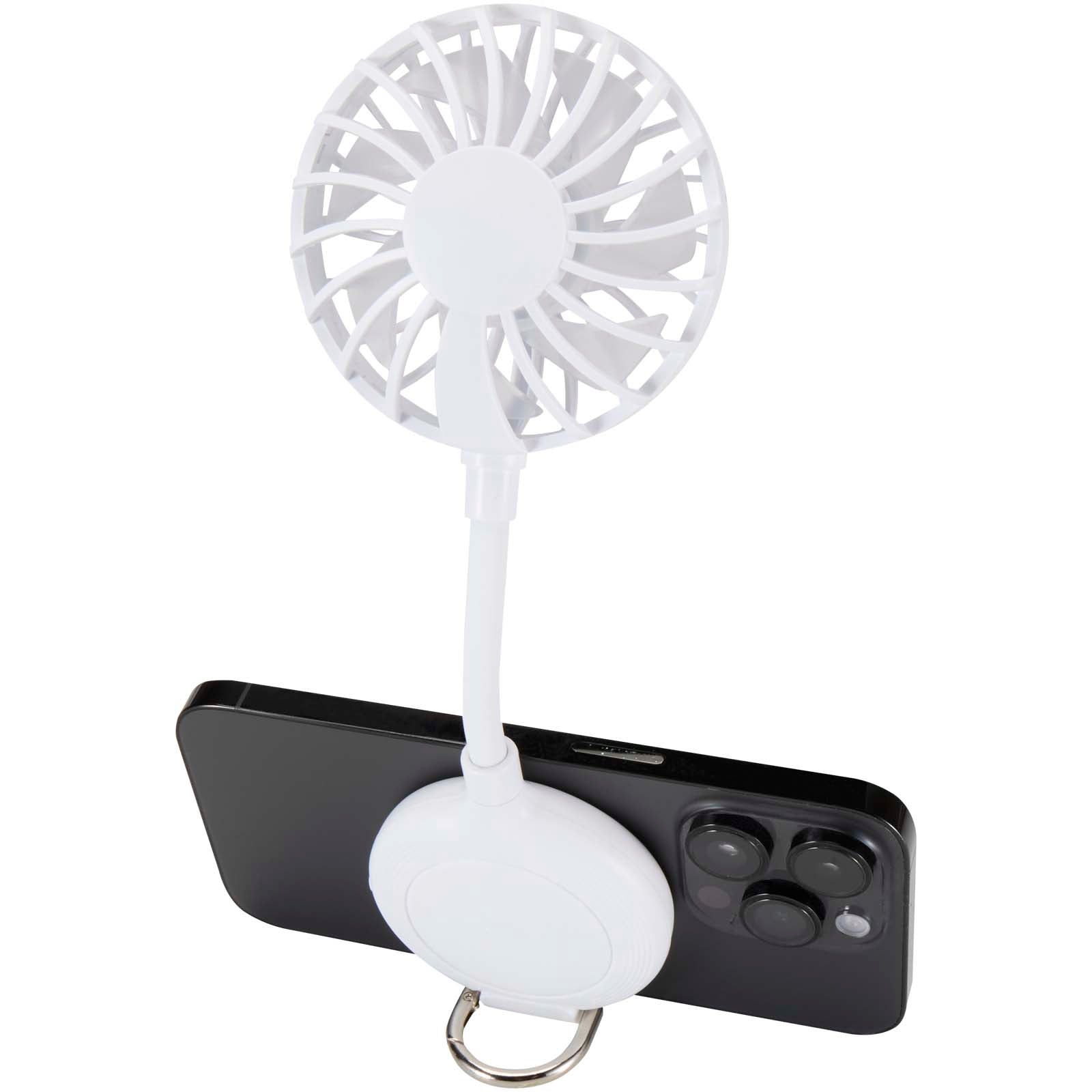 Ventio Magnetischer, tragbarer Ventilator aus recyceltem Kunststoff – Weiss