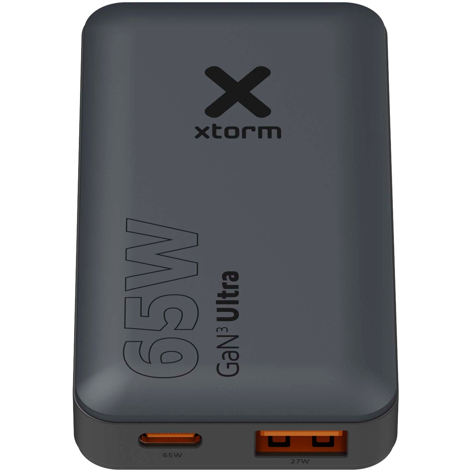 Xtorm 65 W Schnellladegerät für unterwegs mit Kabel und Reiseetui – Schwarz