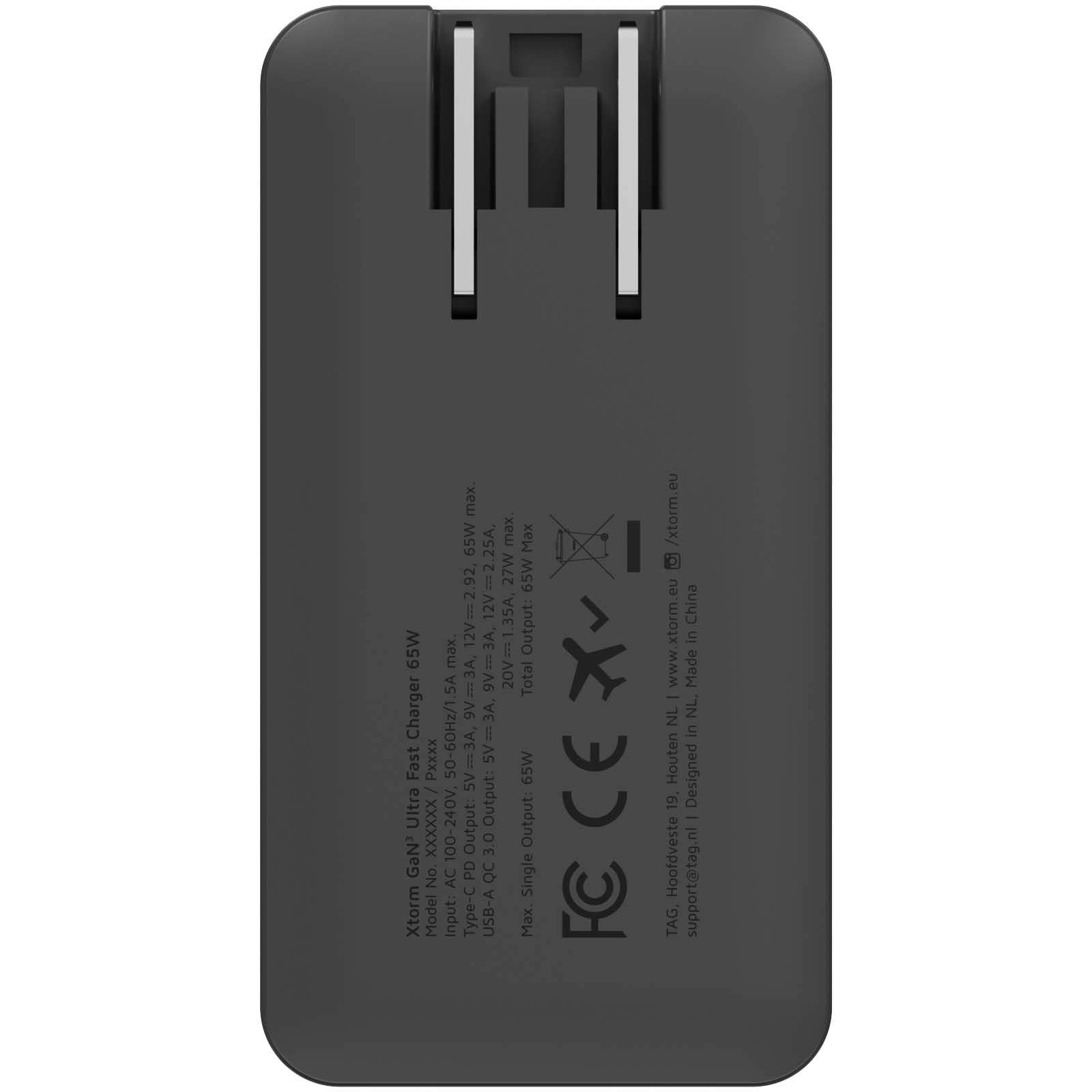 Xtorm 65 W Schnellladegerät für unterwegs mit Kabel und Reiseetui