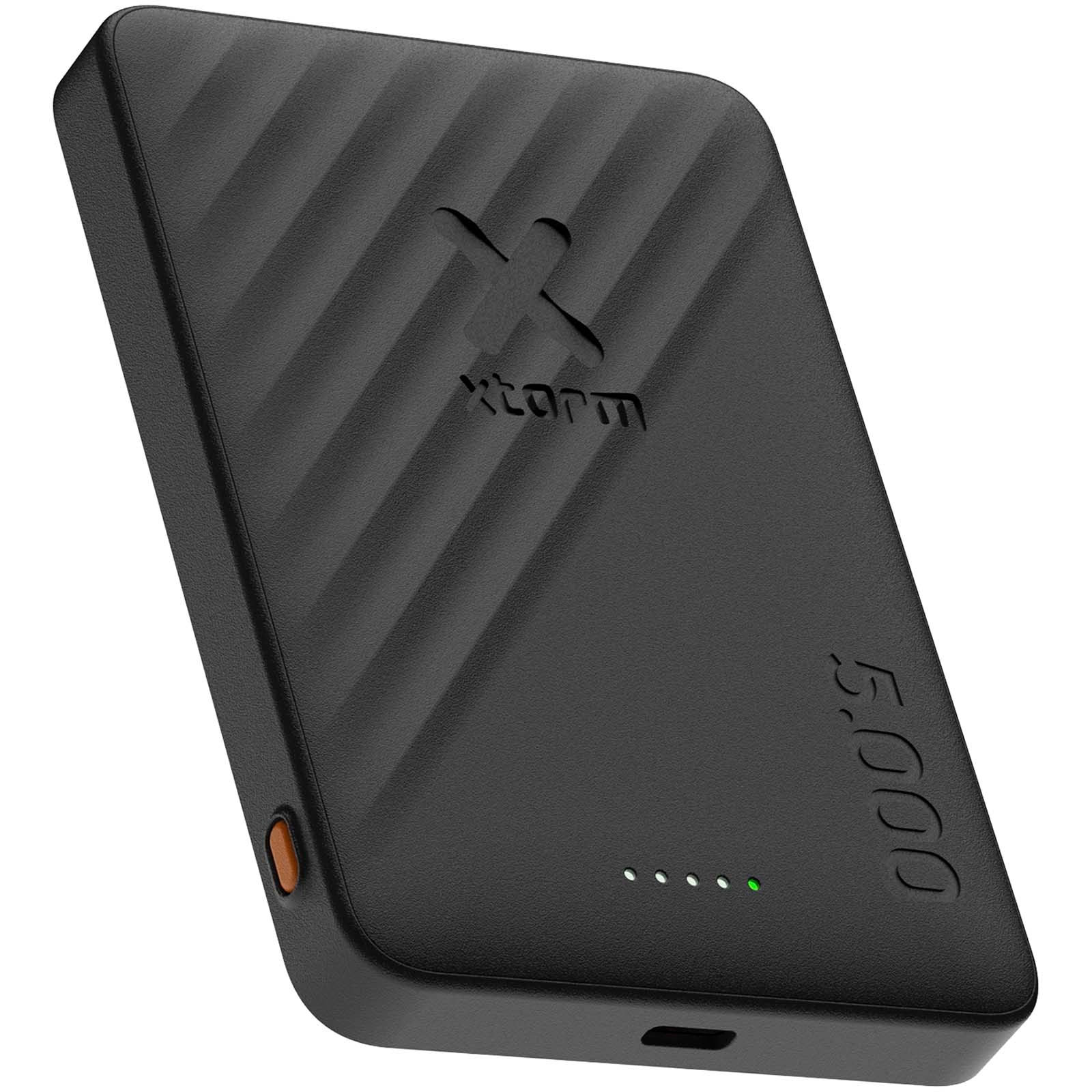 Xtorm Go2 15 W, 5000 mAh kabellose Powerbank – Schwarz