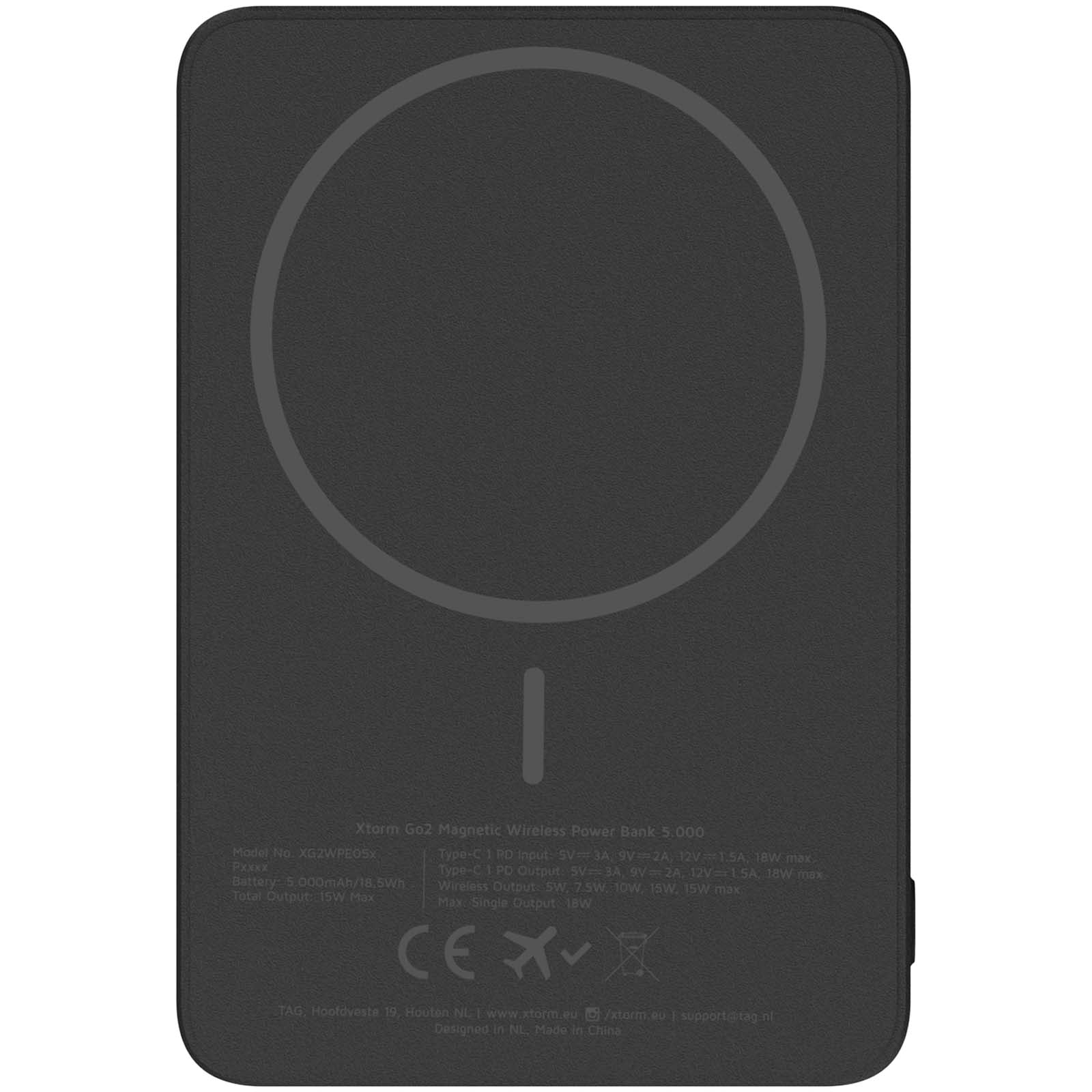 Xtorm Go2 15 W, 5000 mAh kabellose Powerbank