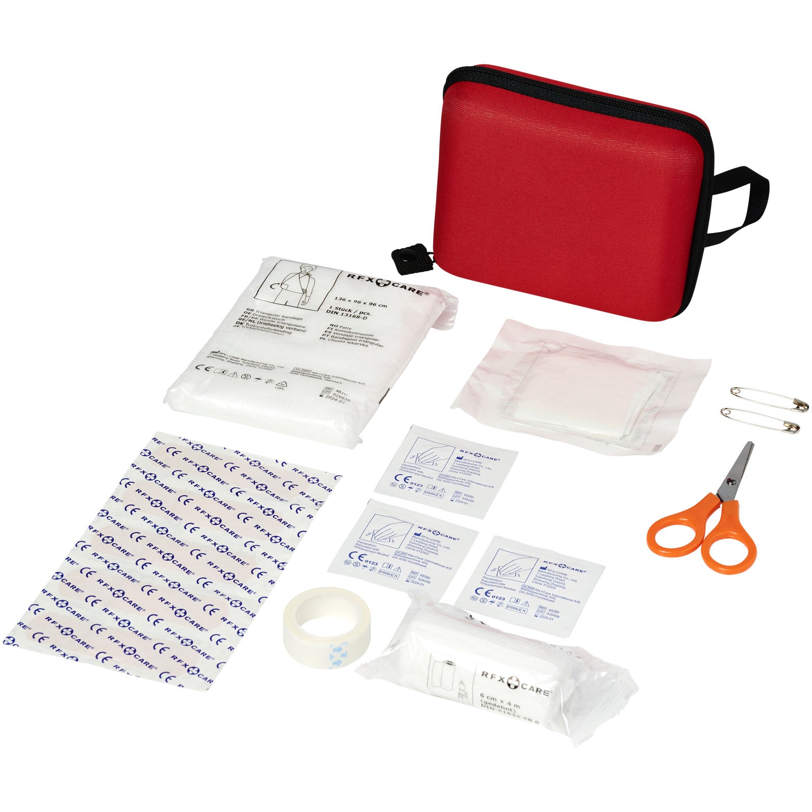Healer 16-teiliges Erste-Hilfe-Set – Rot und Weiss