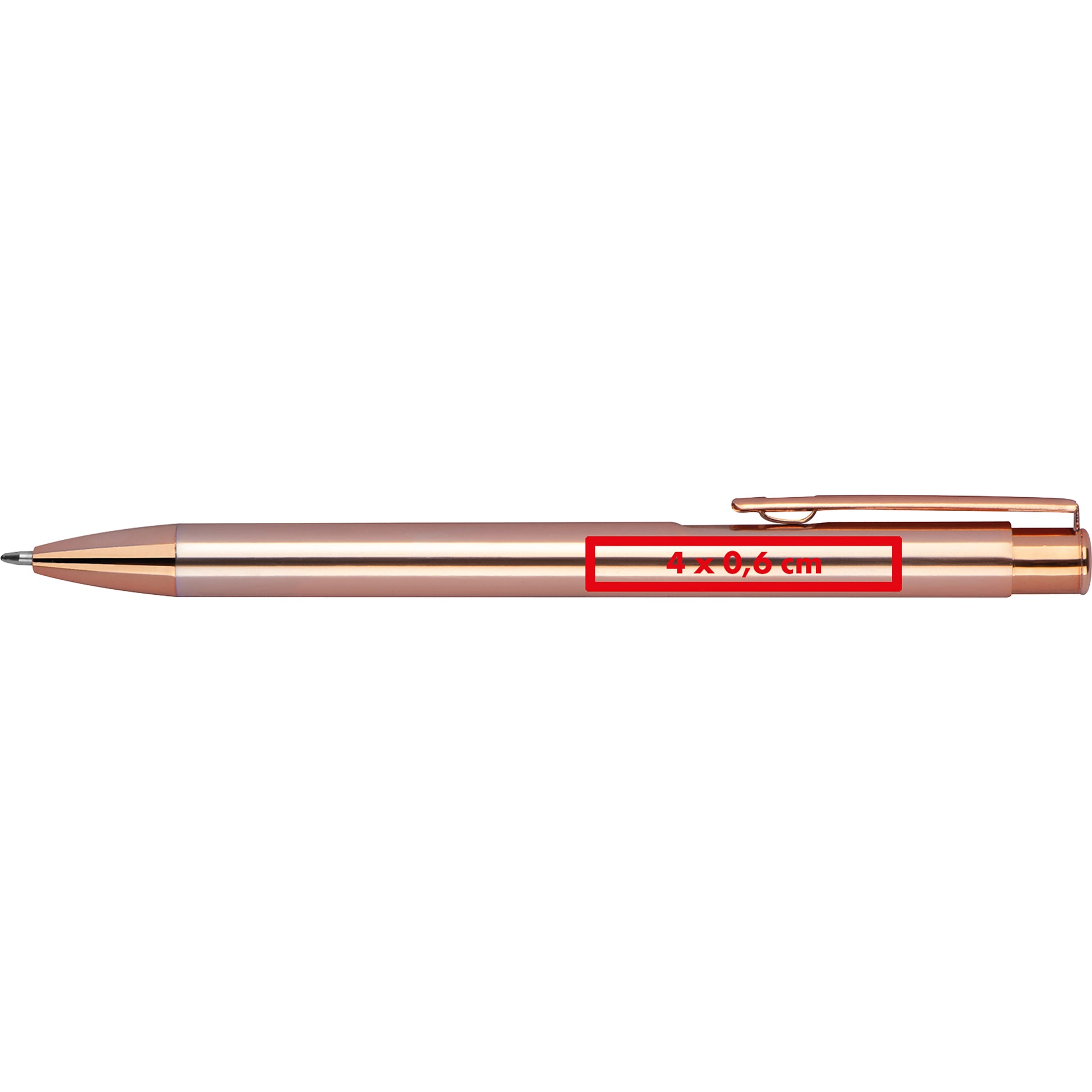 Druckkugelschreiber aus Aluminium in Metallic Farben MELANIA