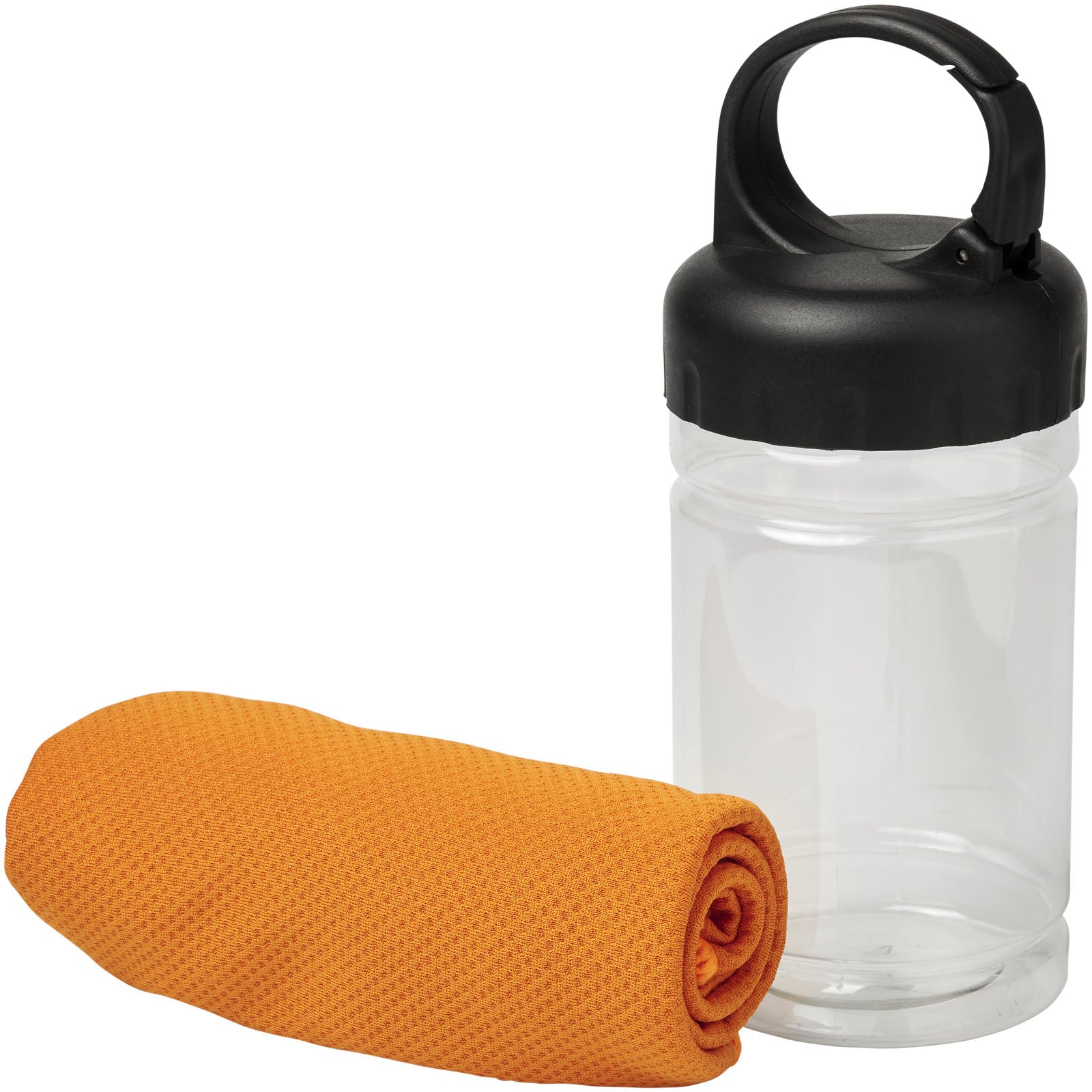 Remy Kühlhandtuch in PET-Behälter – Orange