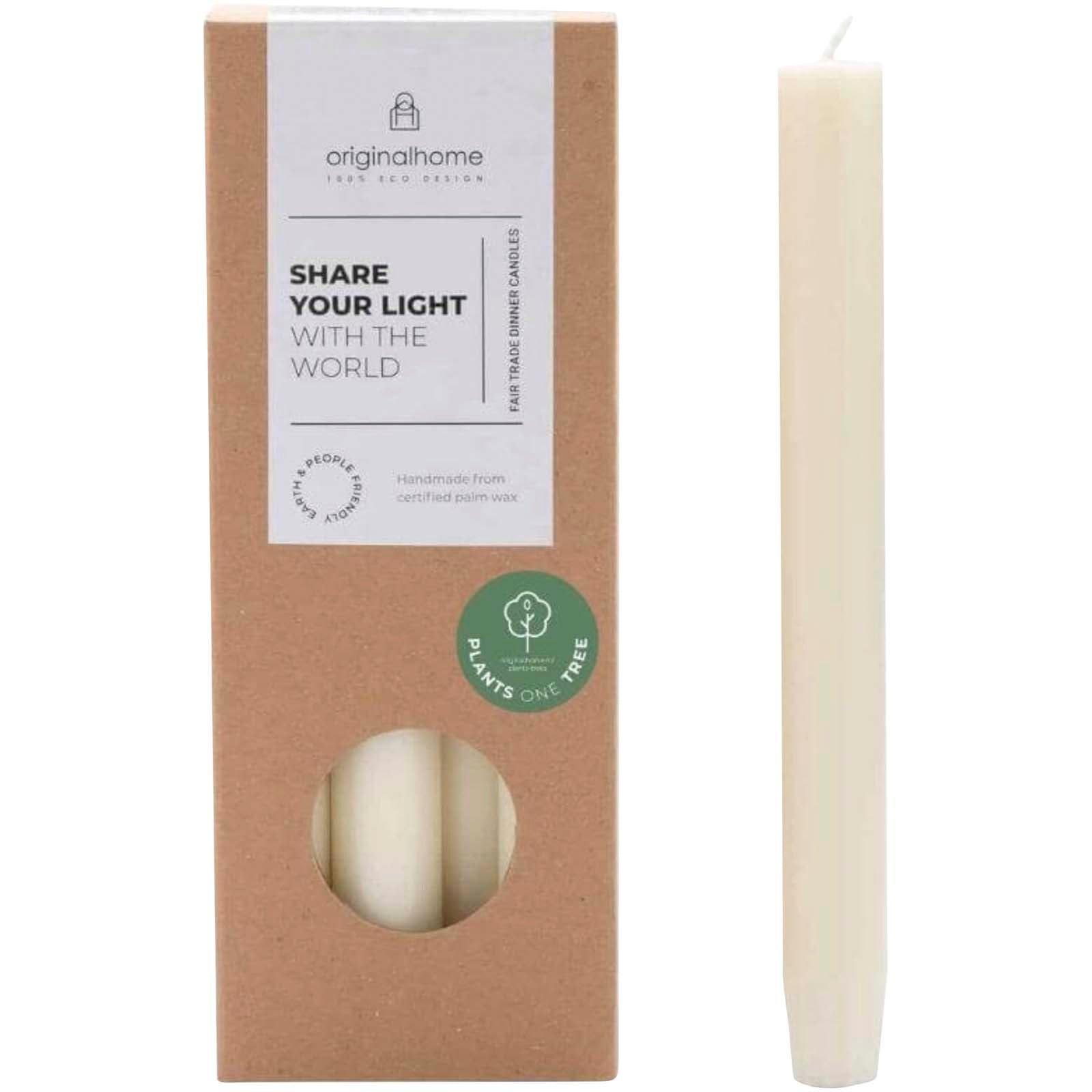 Originalhome Matcha Dinner Kerze – Offwhite