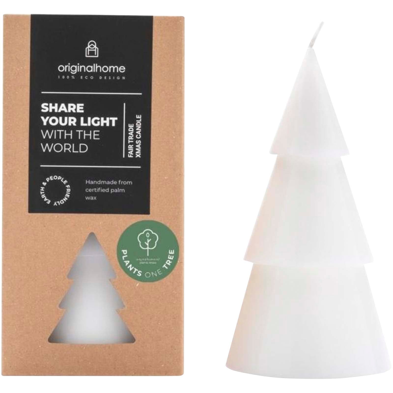 Originalhome Weihnachtsbaum Kerze L – Weiss