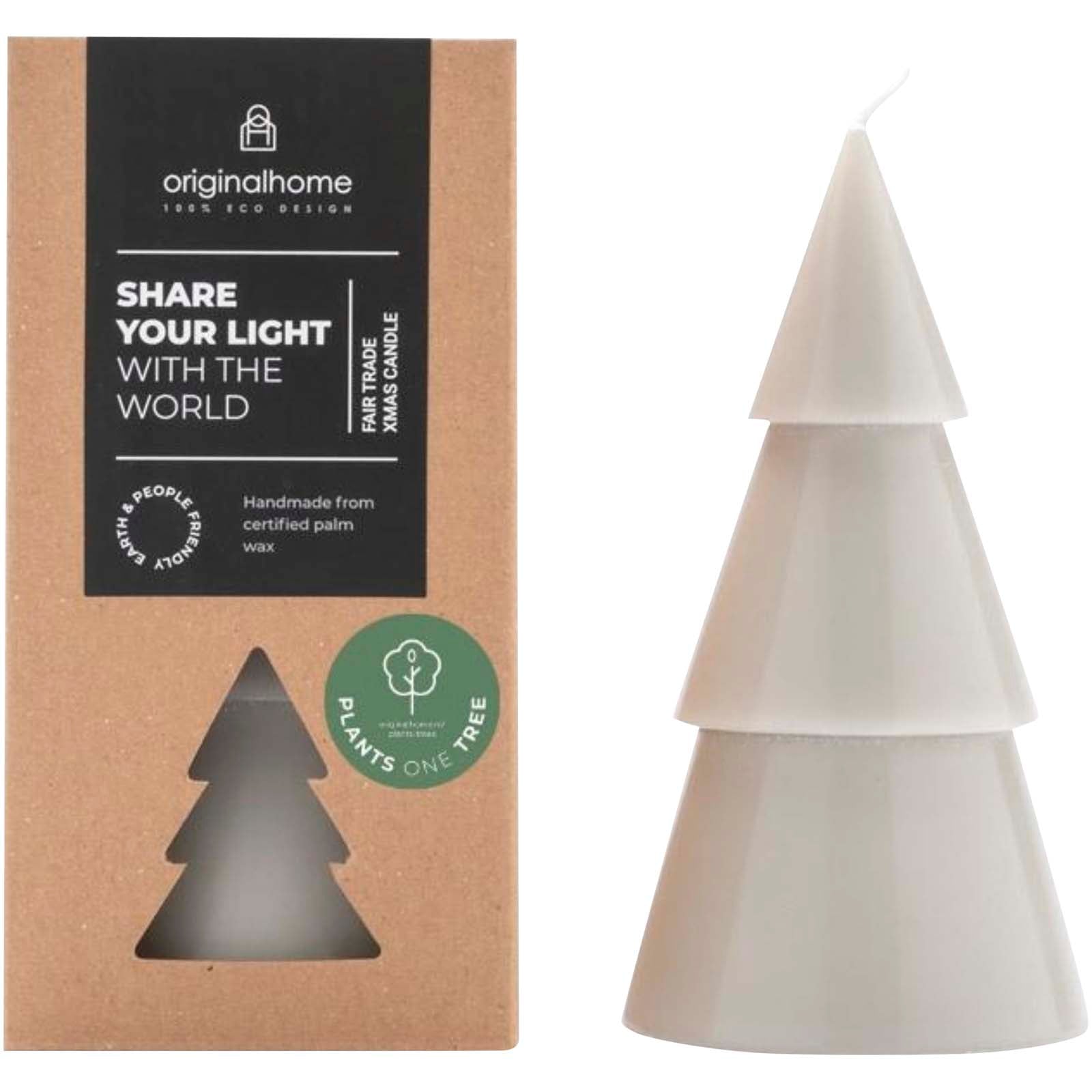 Originalhome Weihnachtsbaum Kerze L – Hellgrau