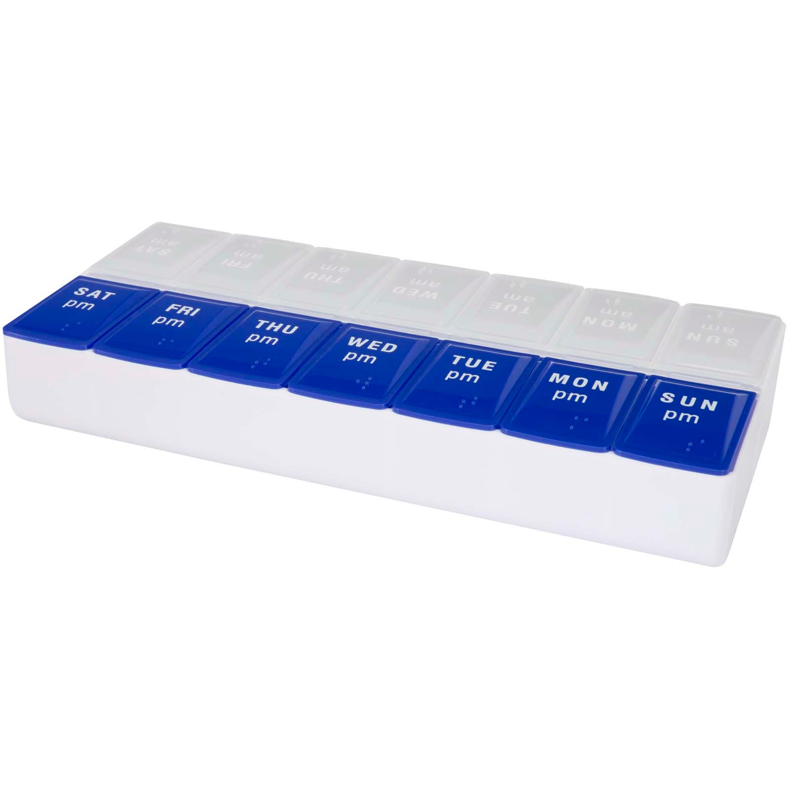 Cycle 7 Tage Tabletten Box für morgens und abends – Blau