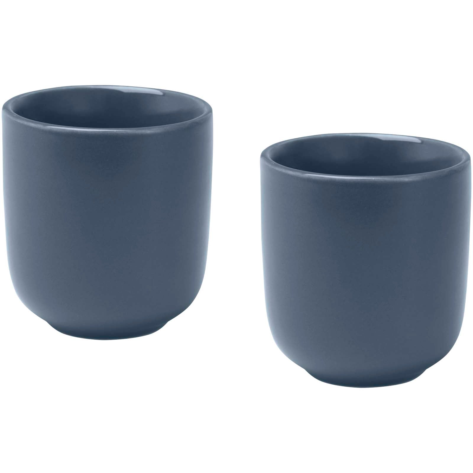 Male 90 ml Keramik Espressotassen – 2er Set, matt – Hale Blau