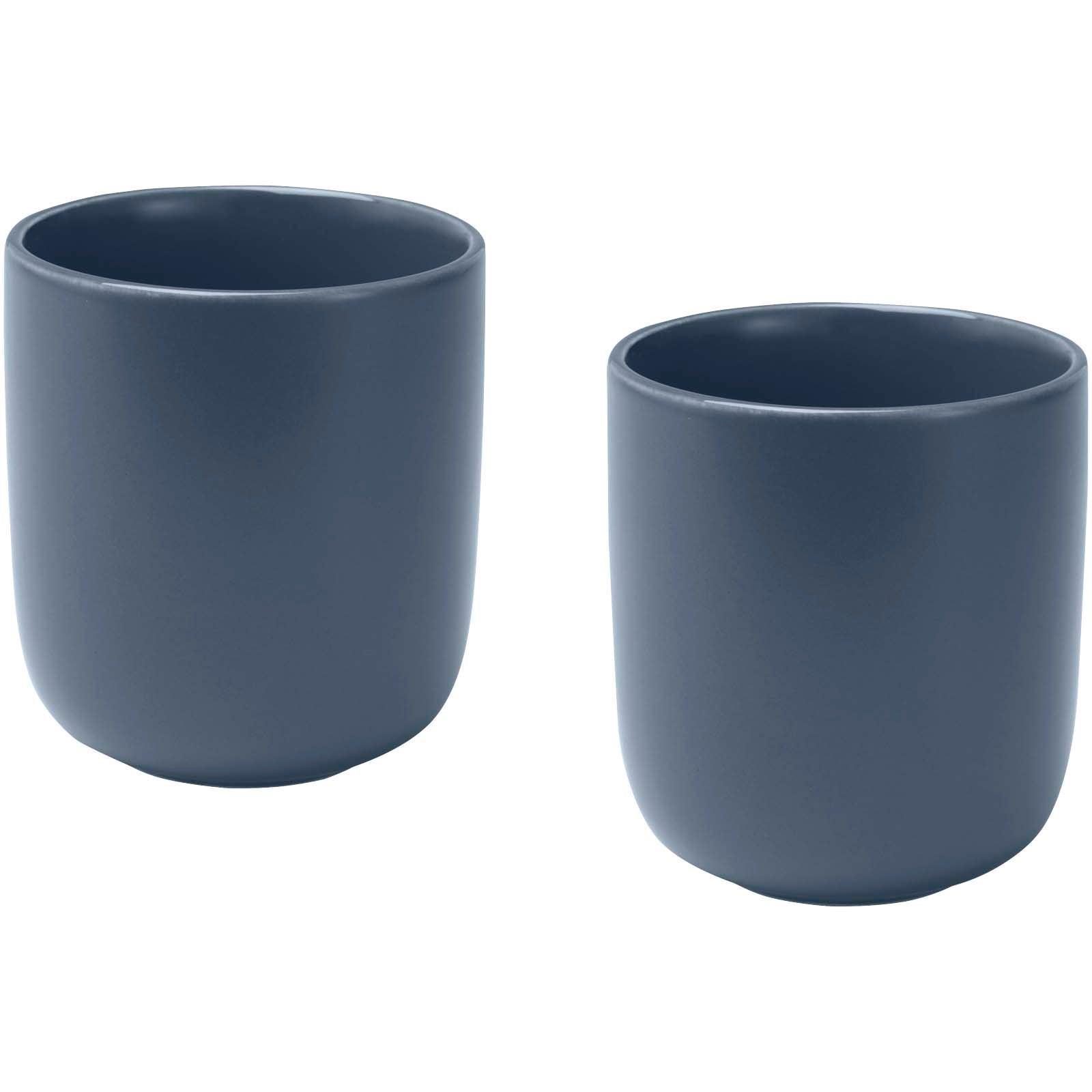 Male 200 ml Keramiktassen – 2er-Set, matt – Hale Blau