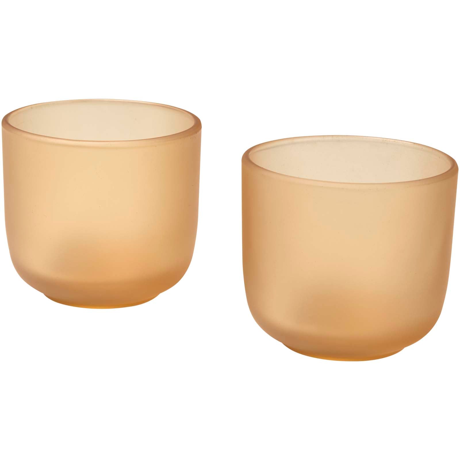 Mal 200 ml Glasbecher – 2er-Set, matt – Oatmeal
