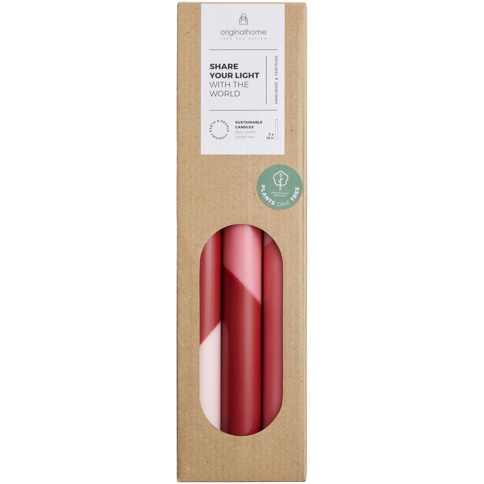 Originalhome Eden Diagonale Kerzen – 3er-Set