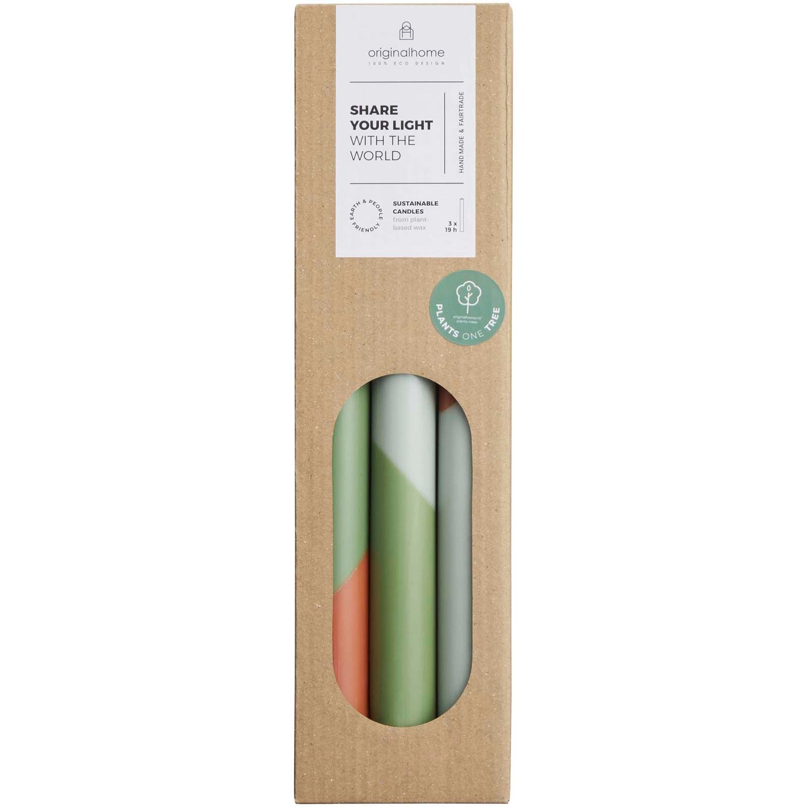 Originalhome Eden Diagonale Kerzen – 3er-Set