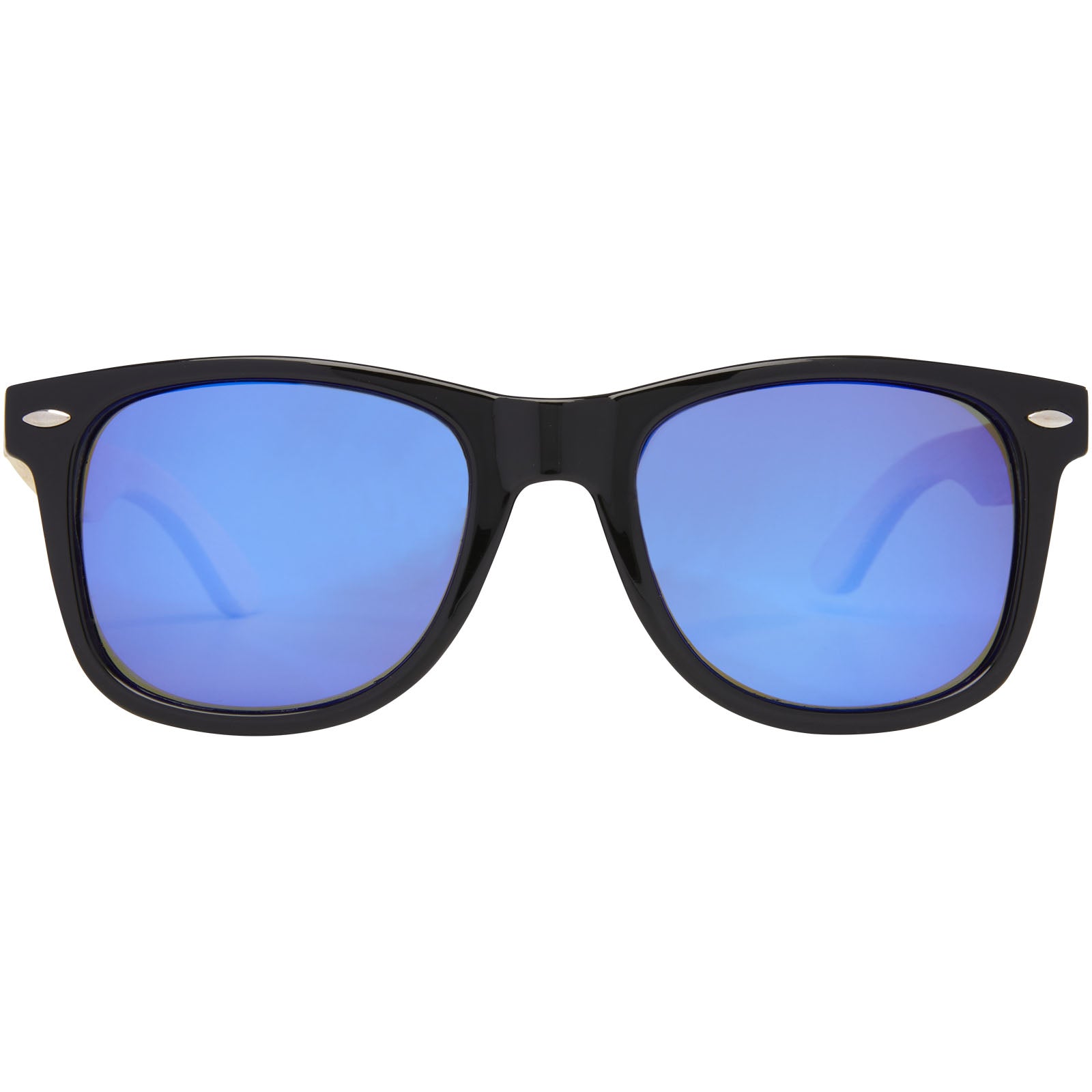 Taiyō verspiegelte polarisierte Sonnenbrille aus rPET/Bambus in Geschenkbox