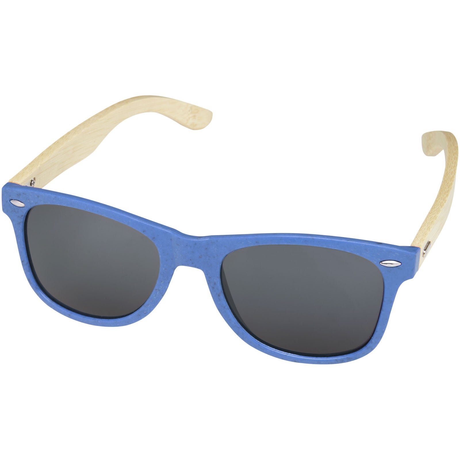 Sun Ray Bambus Sonnenbrille – Processblau