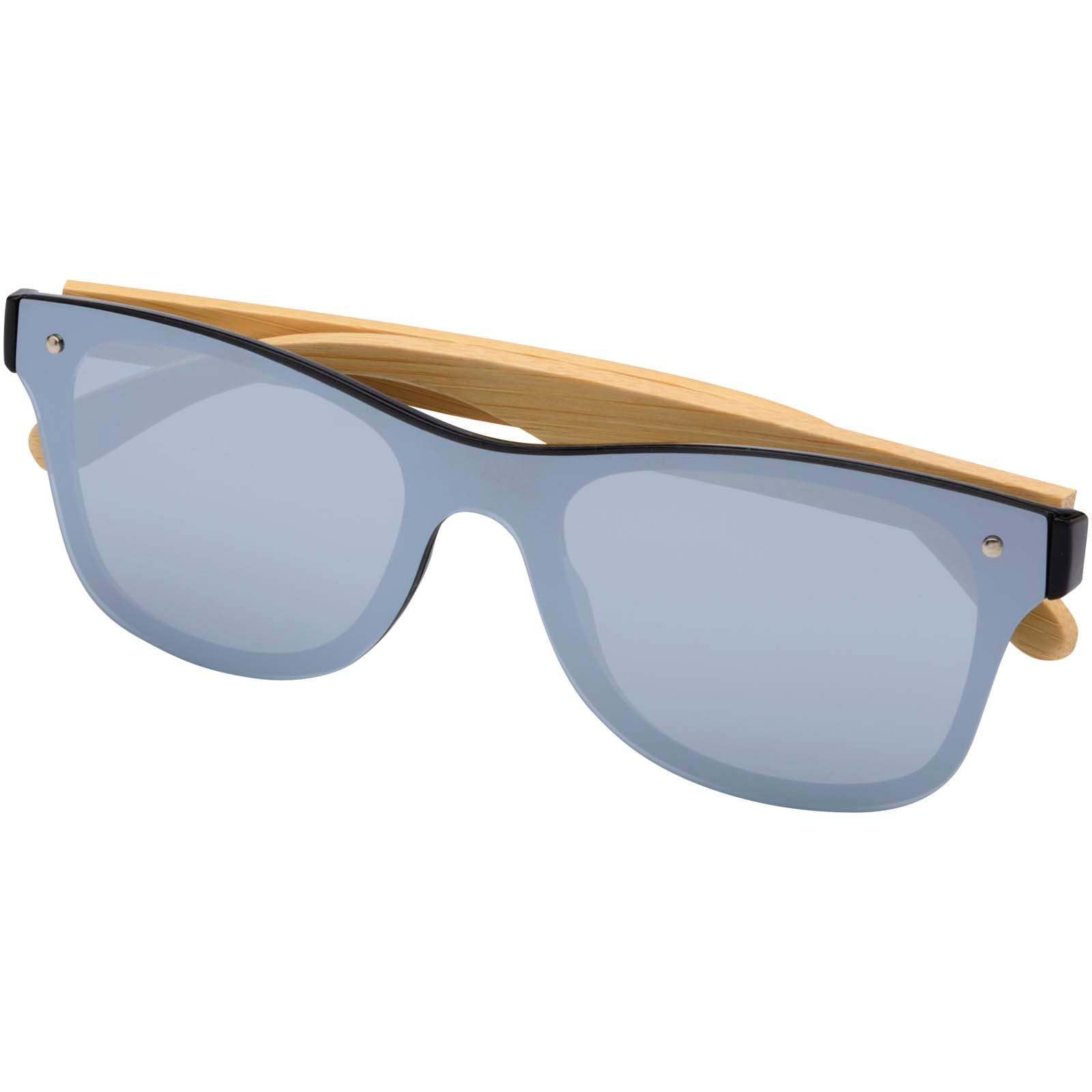 Tan Sonnenbrille mit Bambusbügeln