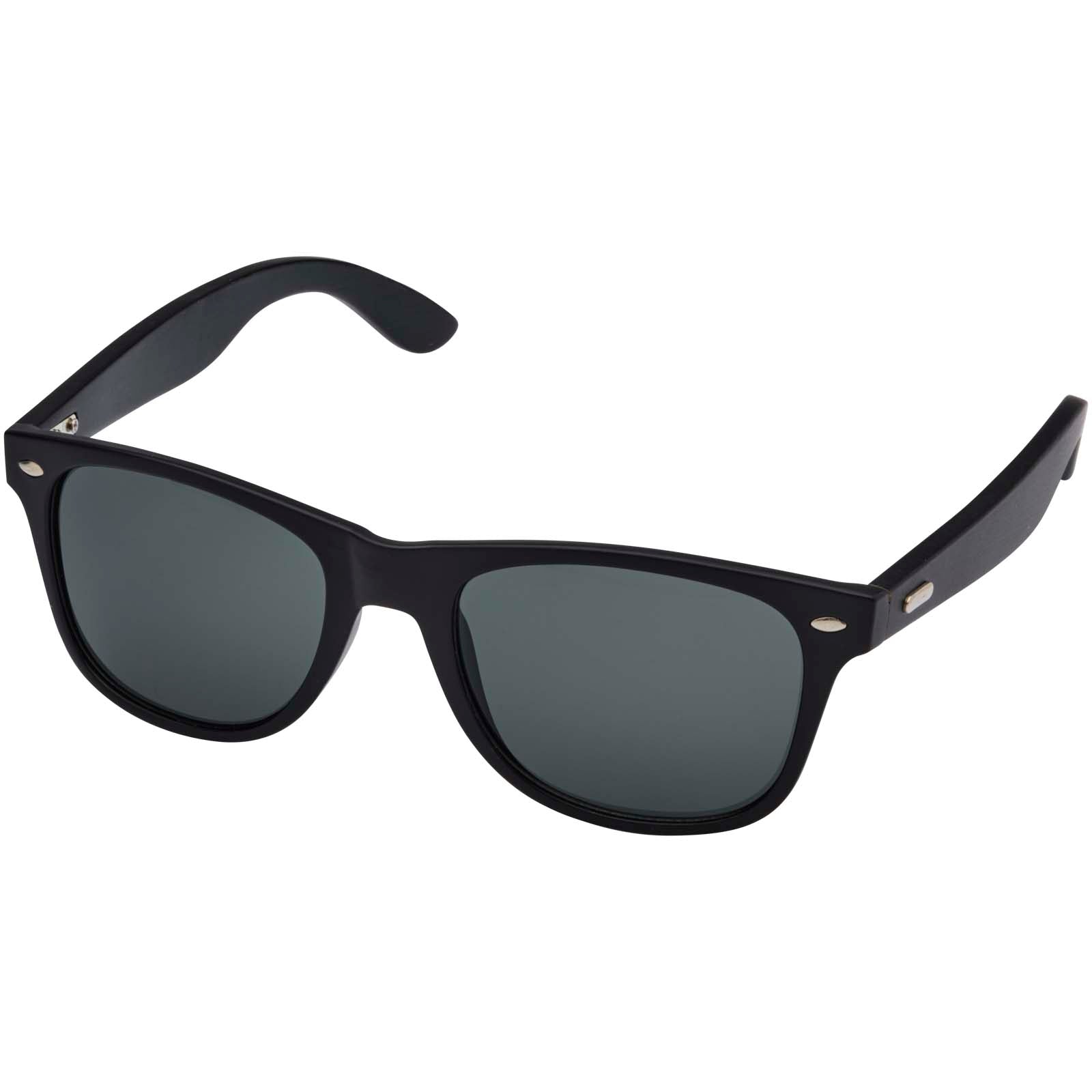 Arlo Bambus Sonnenbrille mit schwarzer Beschichtung – Schwarz
