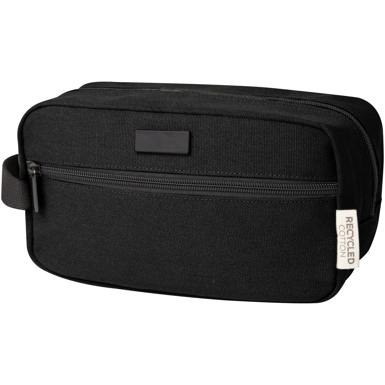 Joey Kosmetiktasche aus GRS recyceltem Canvas 3,5 L – Schwarz