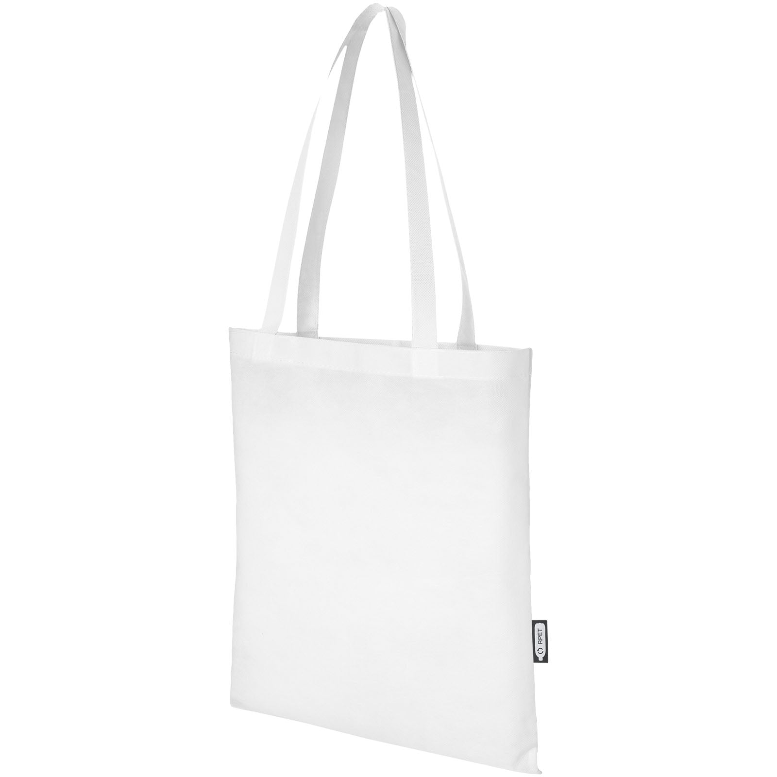 Zeus Non Woven große Tragetasche 6L aus GRS Recyclingmaterial 6 L – Weiss