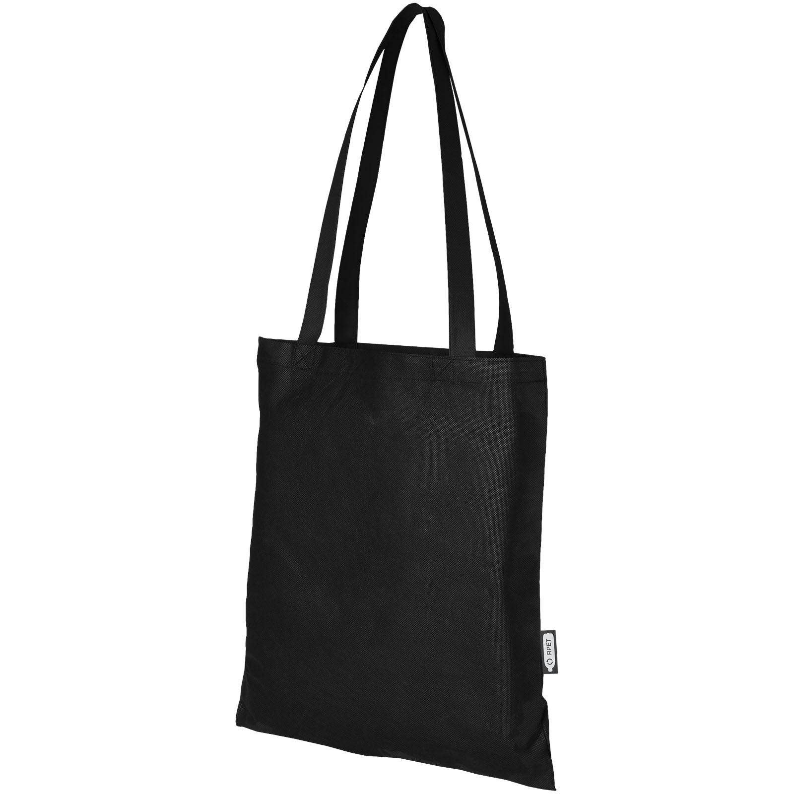Zeus Non Woven große Tragetasche 6L aus GRS Recyclingmaterial 6 L – Schwarz