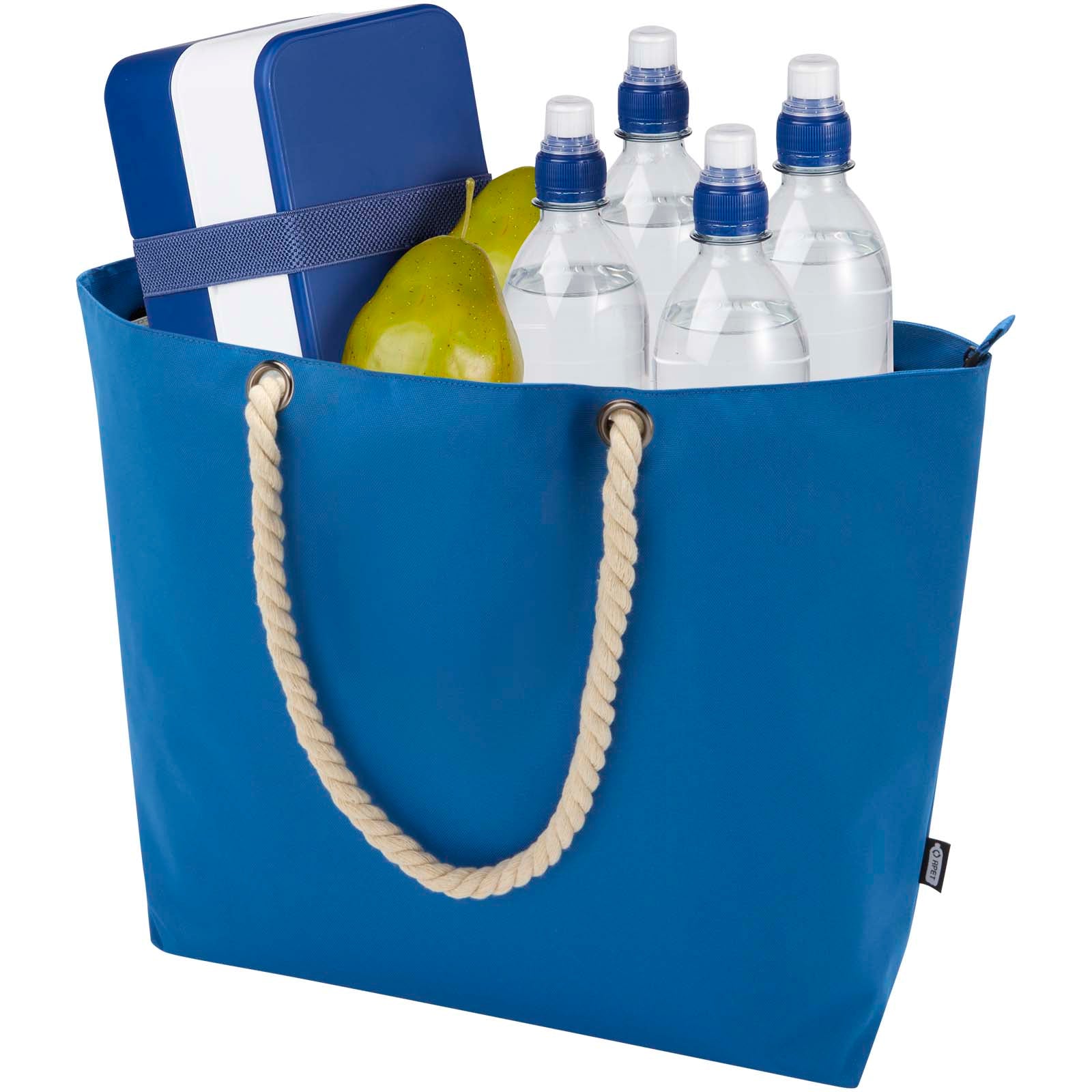 Panama Strandkühltasche mit Kordelgriffen aus recyceltem GRS-Material, 23L
