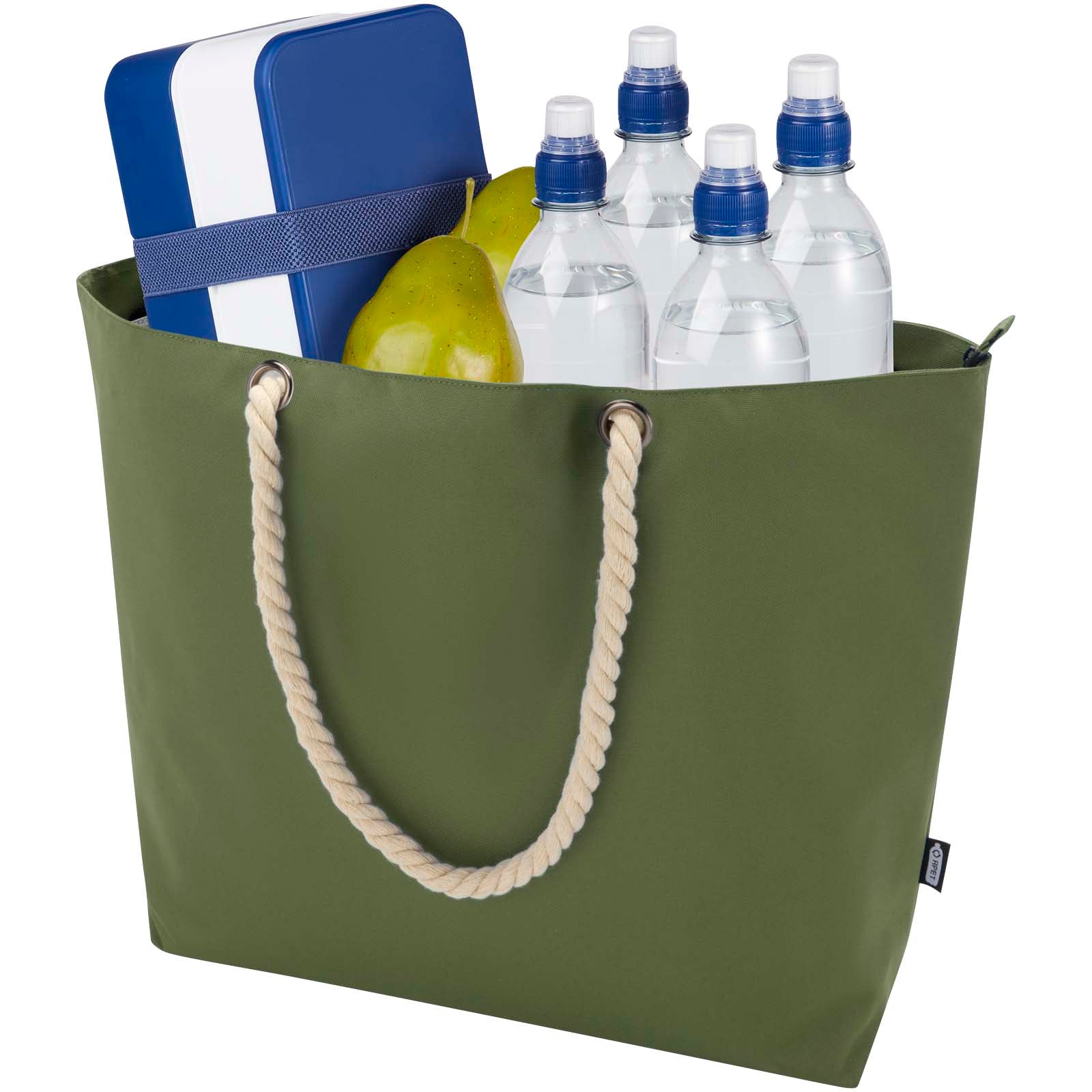 Panama Strandkühltasche mit Kordelgriffen aus recyceltem GRS-Material, 23L