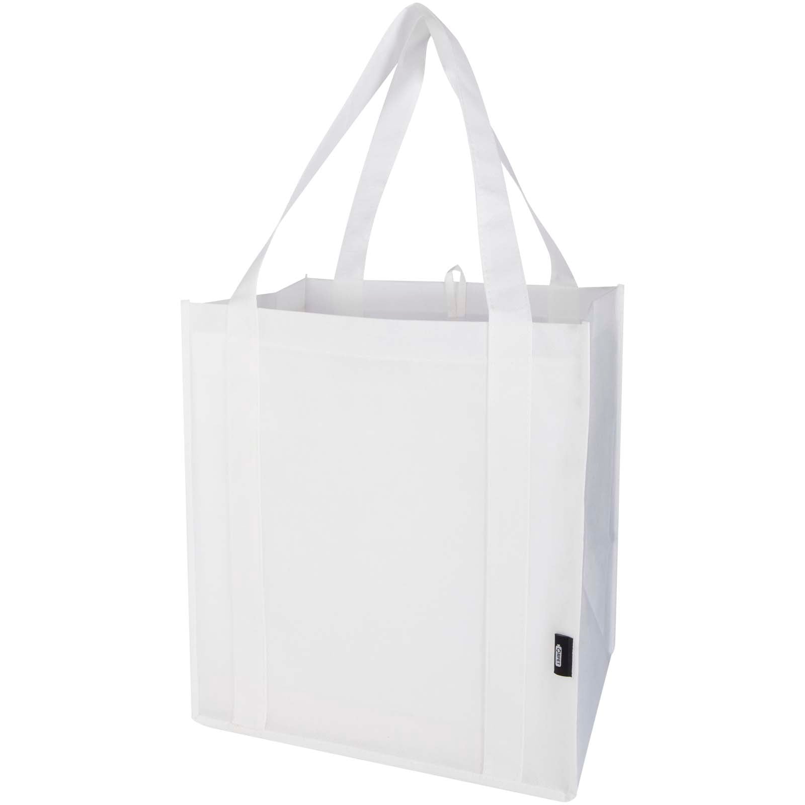 Liberty Tragetasche mit hartem Boden aus recyceltem GRS Non Woven 6 L – Weiss