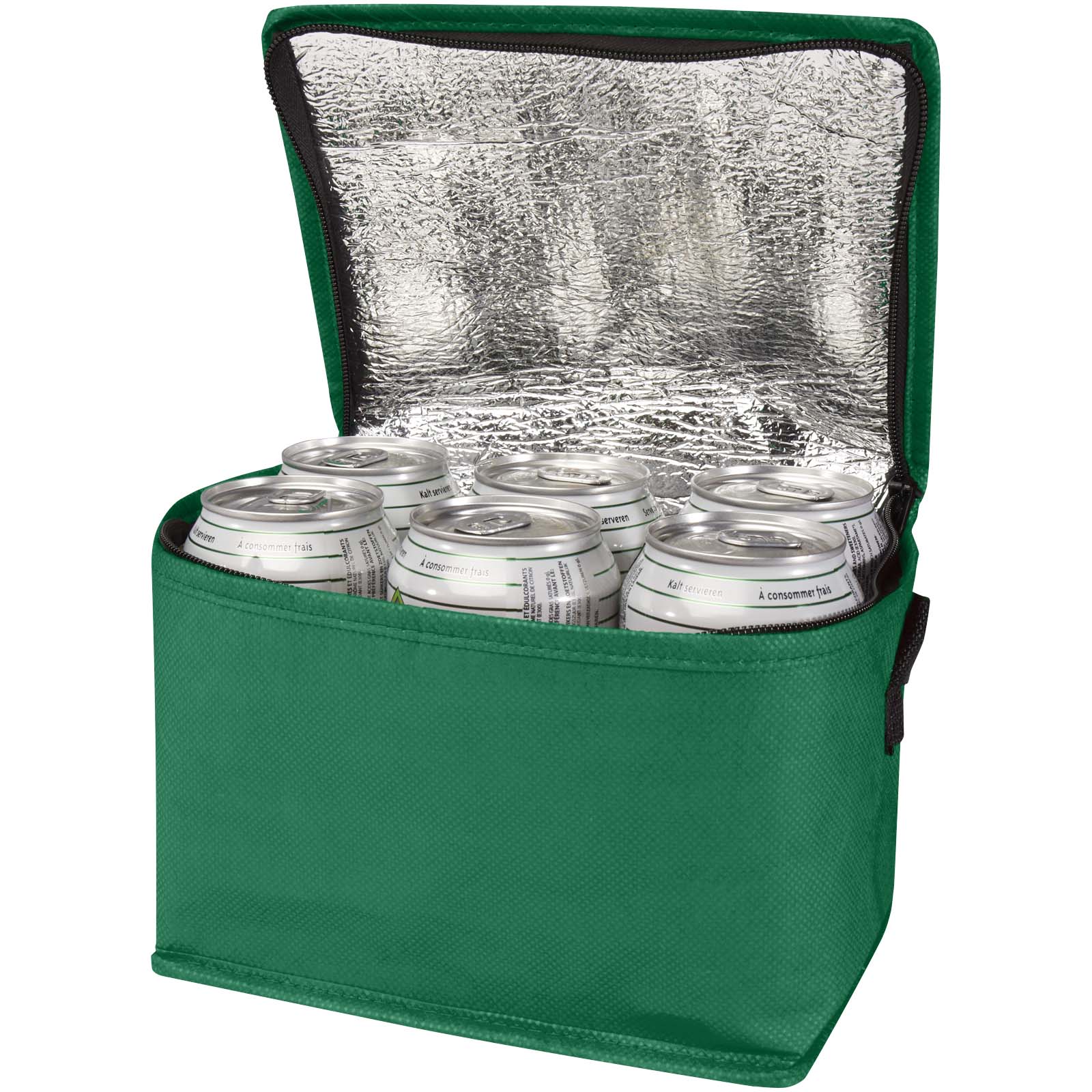 Spectrum Kühltasche aus recyceltem GRS Non Woven für 6 Dosen 4 L – Grün