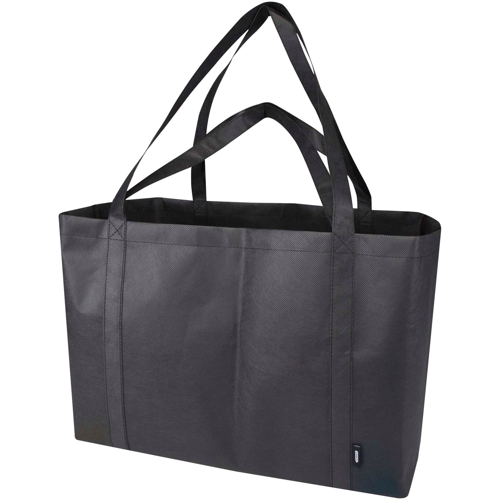 Jumbo Extra große Tragetasche aus recyceltem GRS Non Woven 65 L – Schwarz