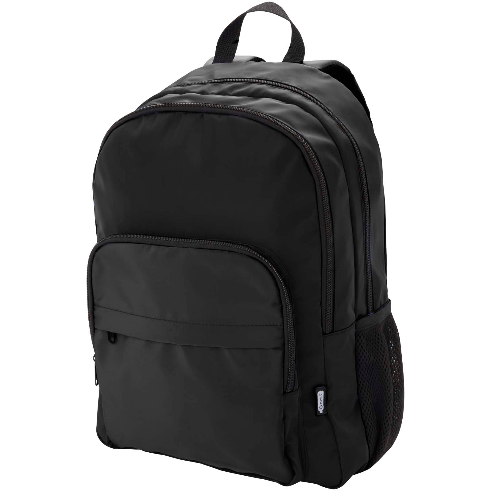 Trend Plus 15" Laptop-Rucksack aus recyceltem GRS-Material 20 L – Schwarz