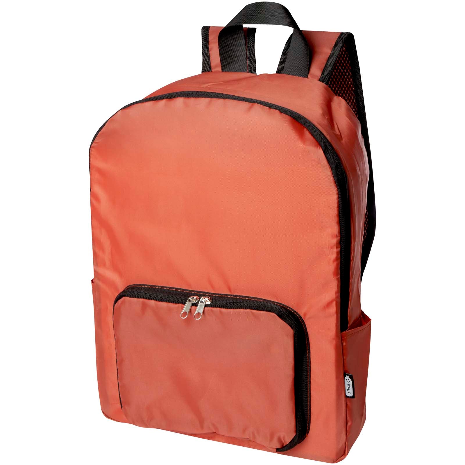 EcoFold faltbarer RPET Rucksack 15 L – Ziegelstein