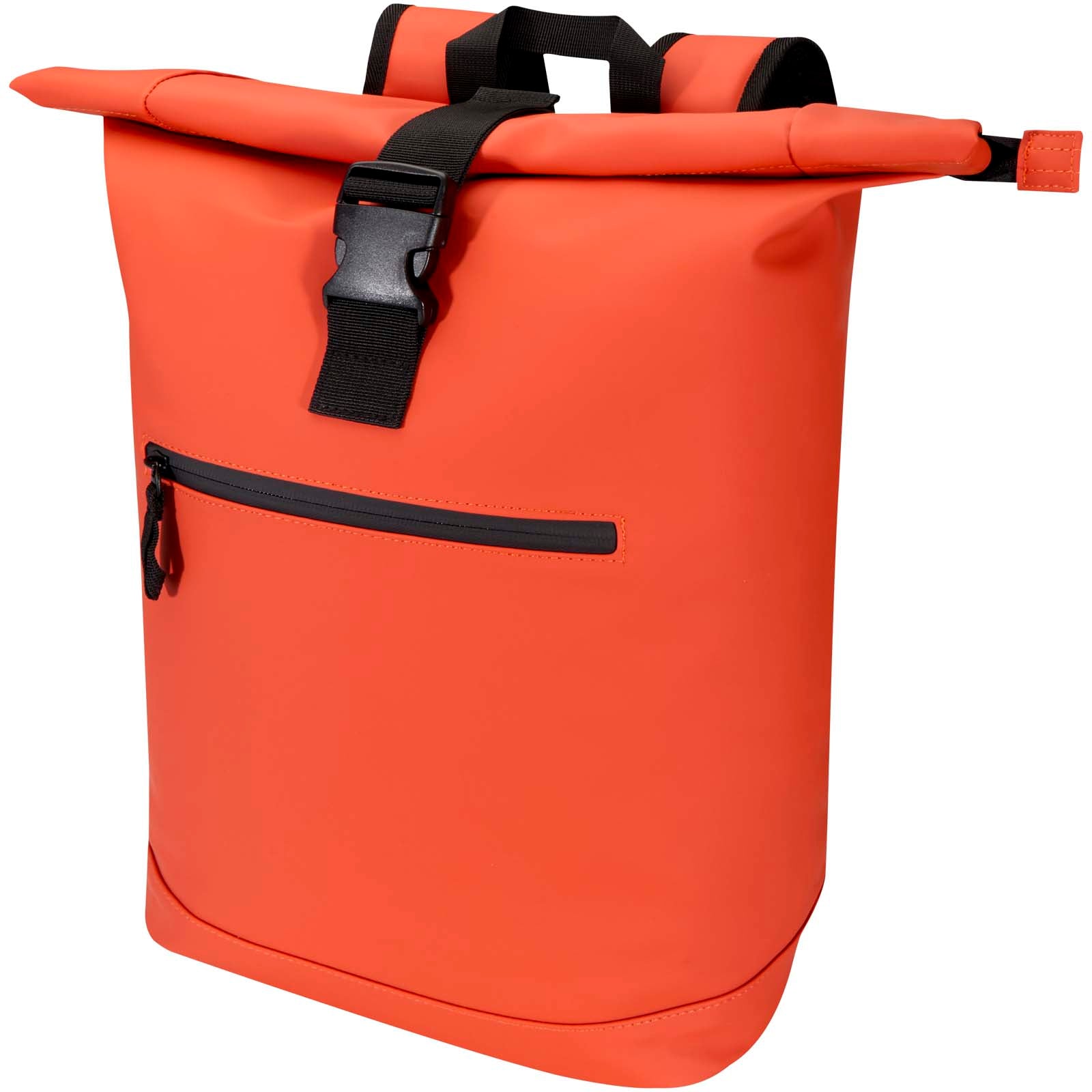 Resi Plus 15" GRS-recycelter Rolltop Rucksack 18 L – Ziegelstein