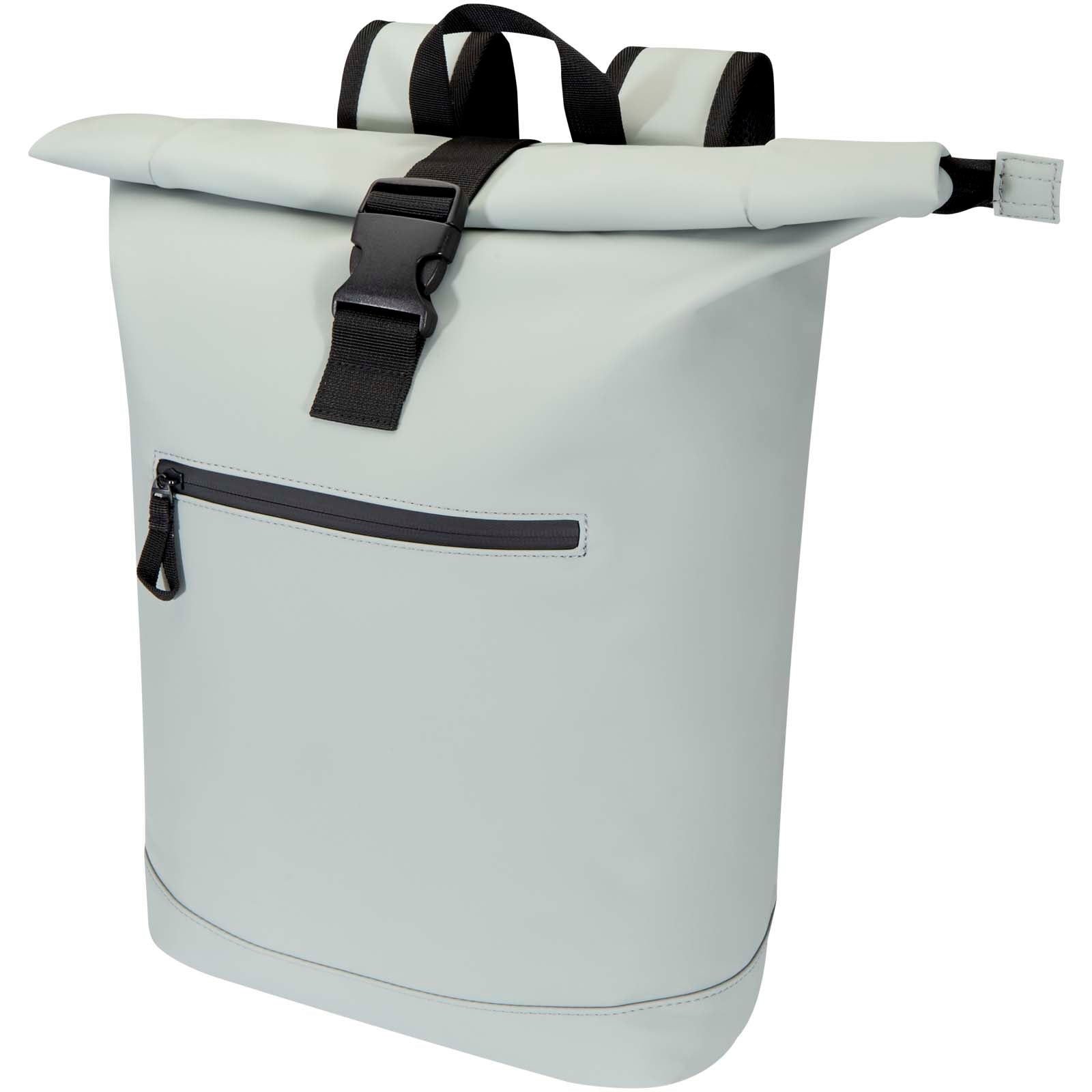 Resi Plus 15" GRS-recycelter Rolltop Rucksack 18 L – Grau