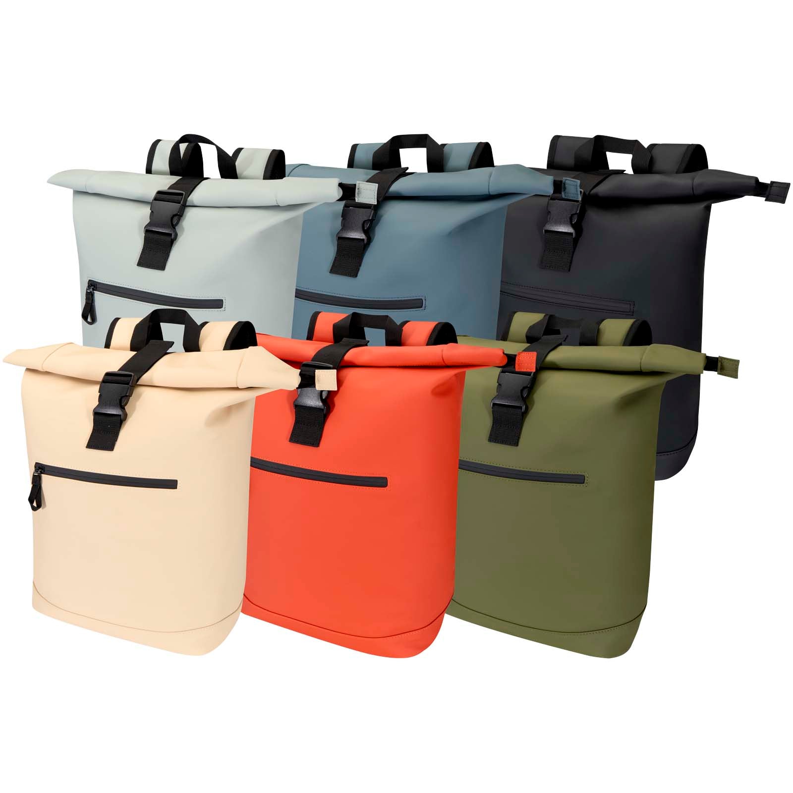 Resi Plus 15" GRS-recycelter Rolltop Rucksack 18 L