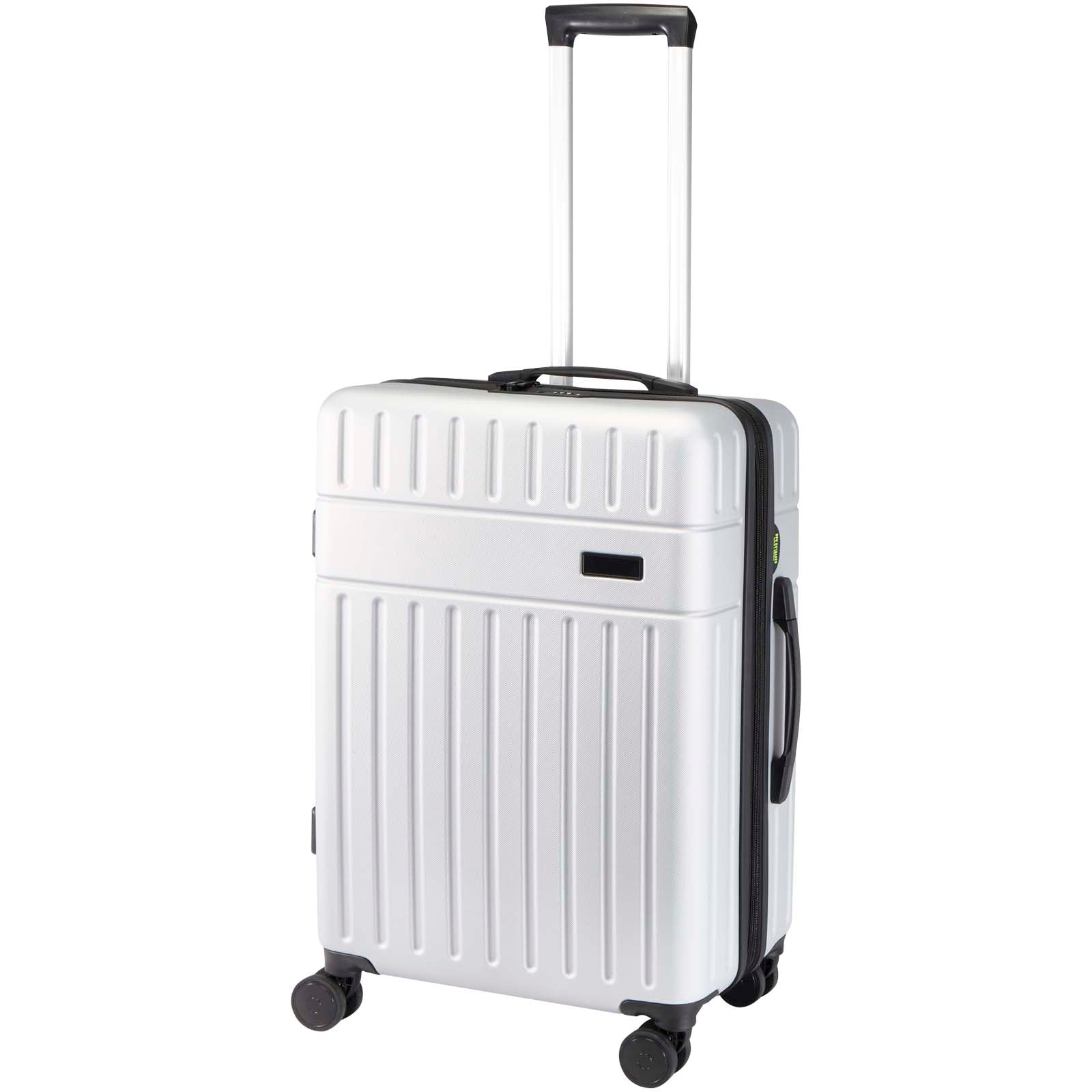 Rover 24" GRS-recycelter, erweiterbarer Trolley 70 L – Silber