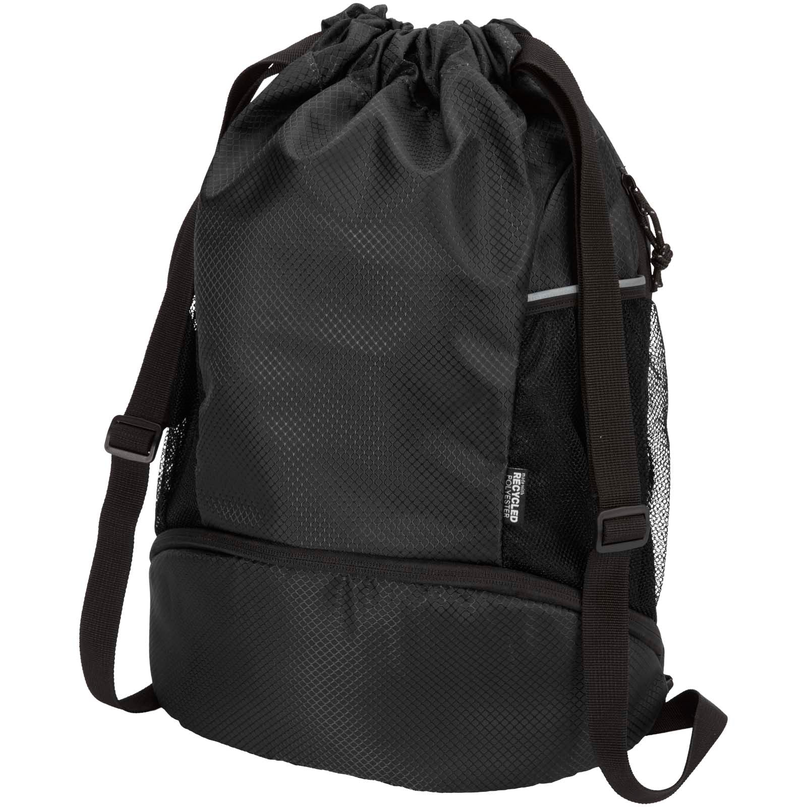 Nomad GRS-recycelter Sportbeutel mit Bodenfach 18 L – Schwarz