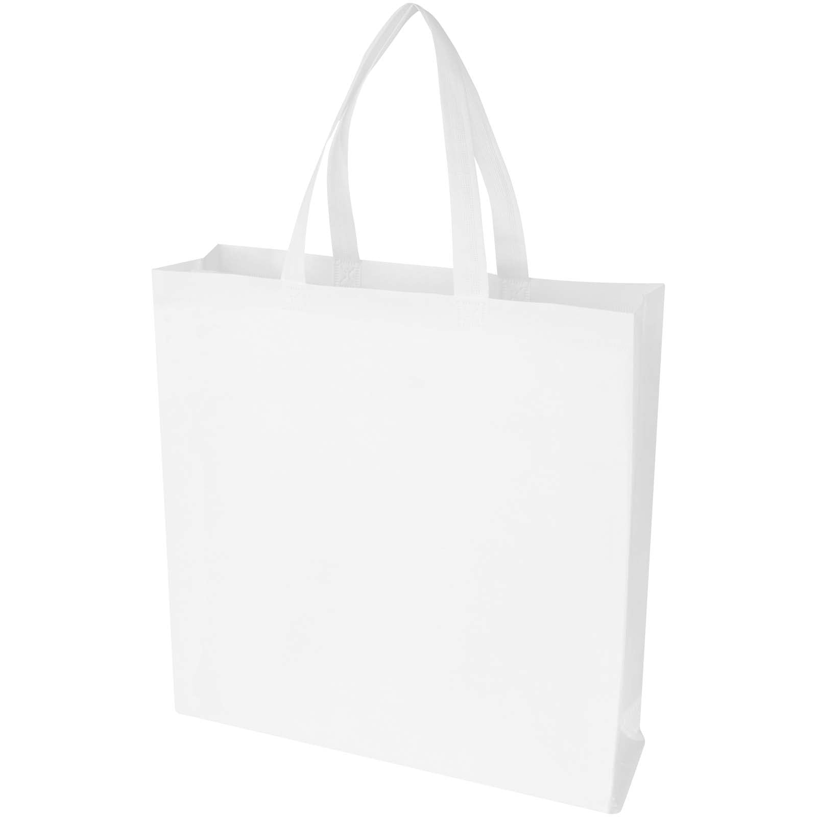 EcoSeal GRS-recycelte Nonwoven Tragetasche mit Zeitenfalten 12 L – Weiss