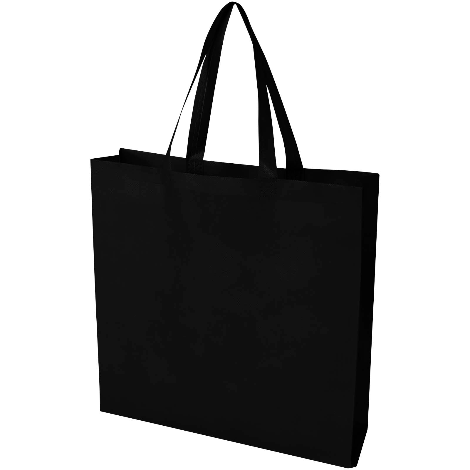 EcoSeal GRS-recycelte Nonwoven Tragetasche mit Zeitenfalten 12 L – Schwarz