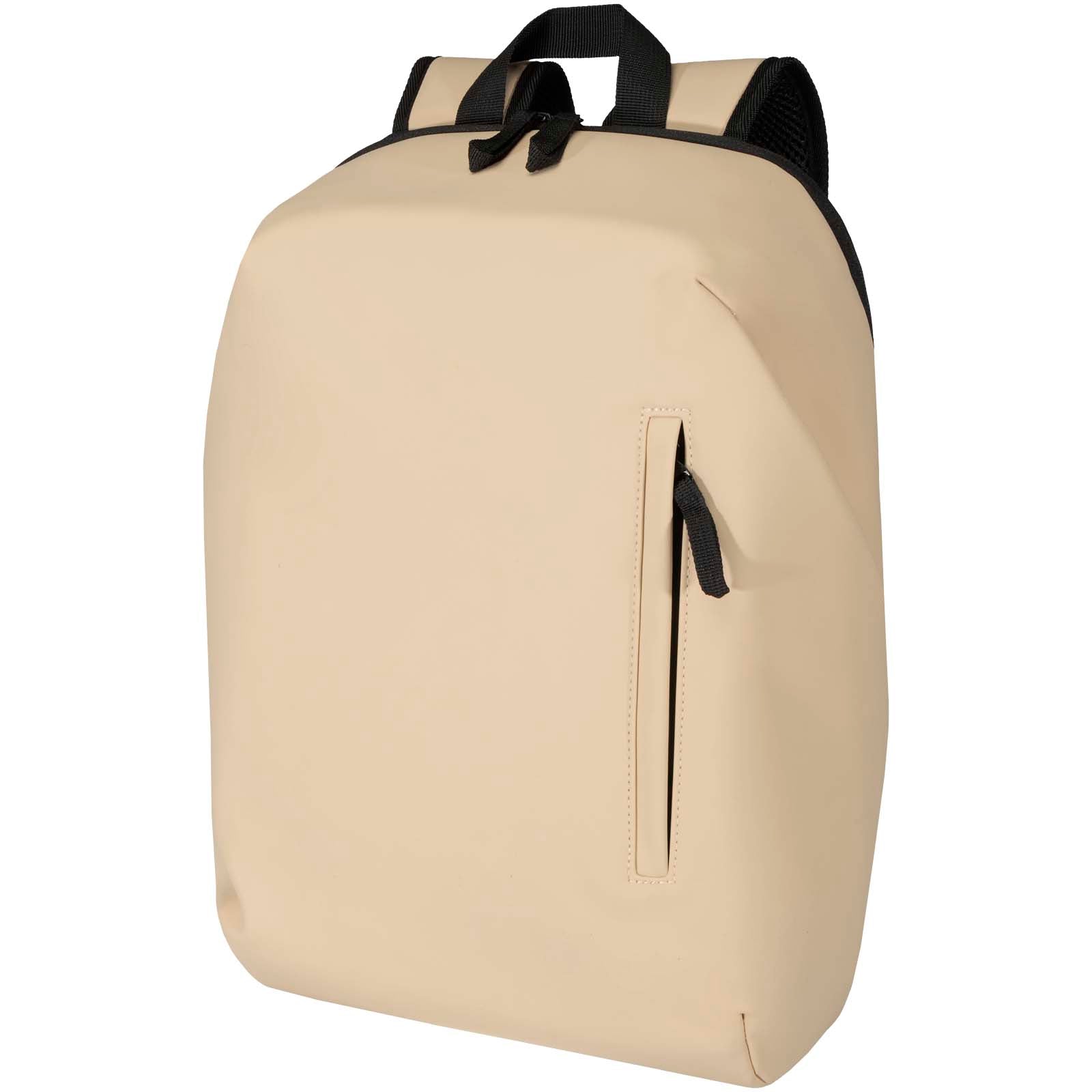 Resi Plus 15" GRS recycelter diebstahlsicherer Rucksack 18L – Oatmeal